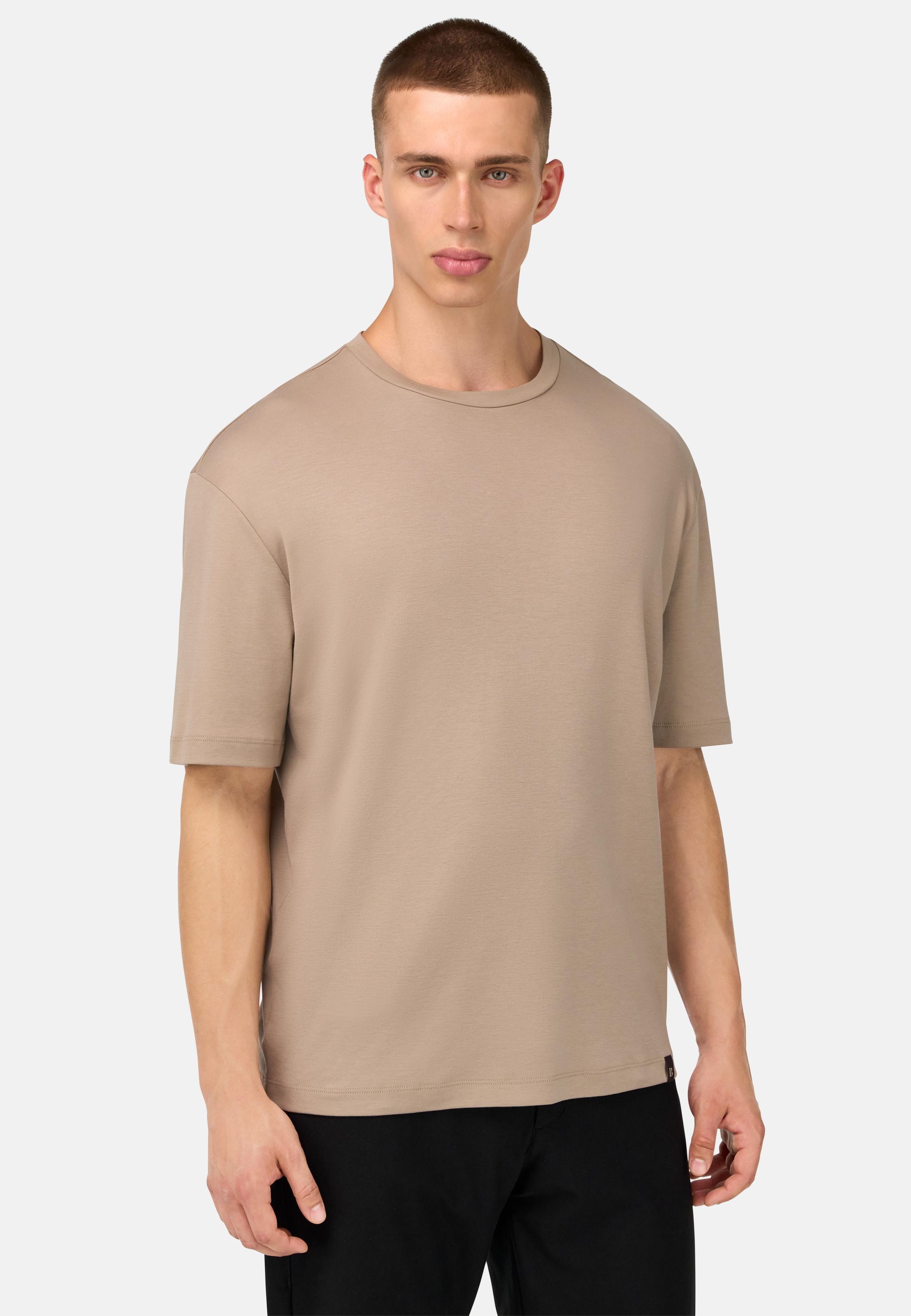 Pima Cotton T-Shirt Brown, , medium