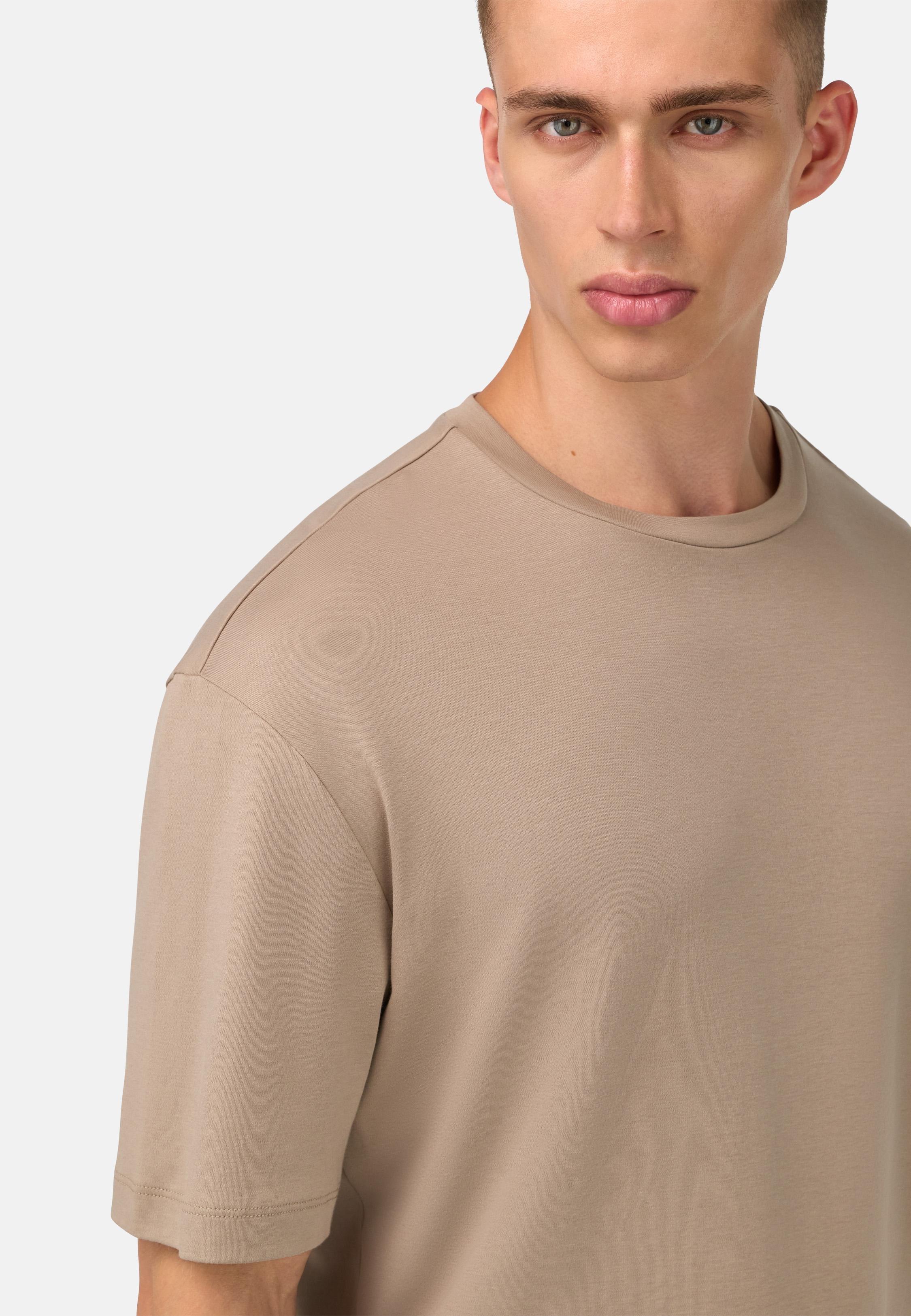 Pima Cotton T-Shirt Brown, Taupe, medium