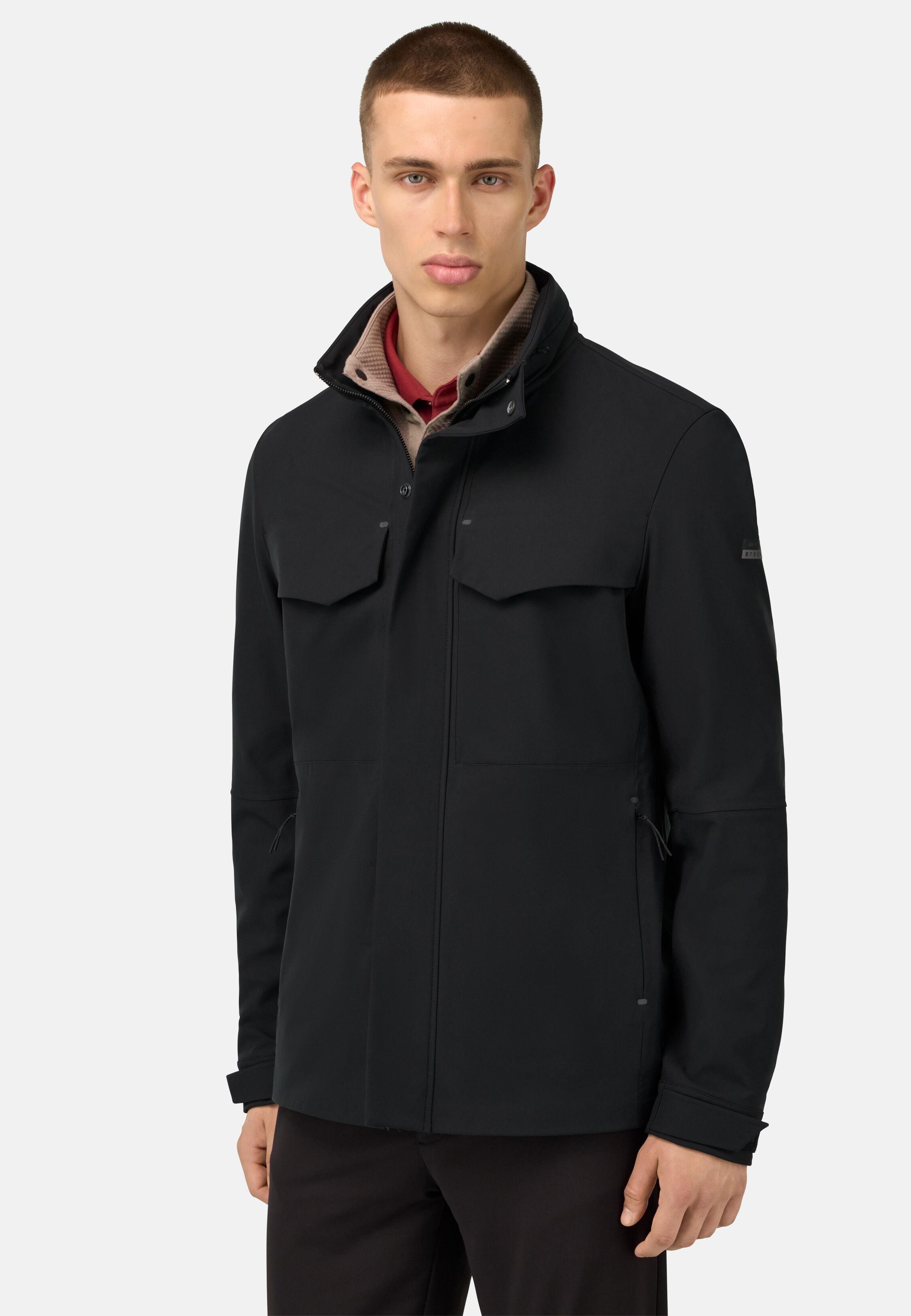 B Tech Field Jacket in Technical Fabric Black, 3901_BLAC, medium