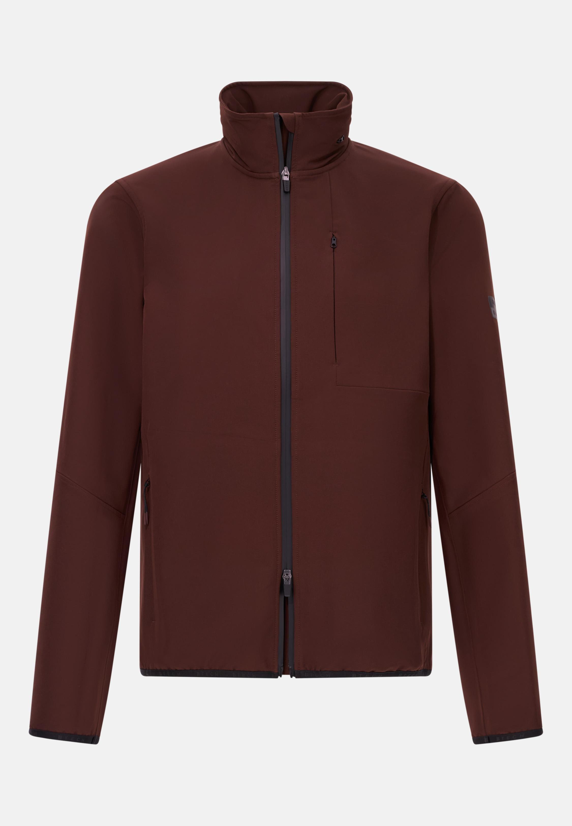 Padded Windproof Jacket In B-Tech Stretch Nylon Brown, , large image number 3