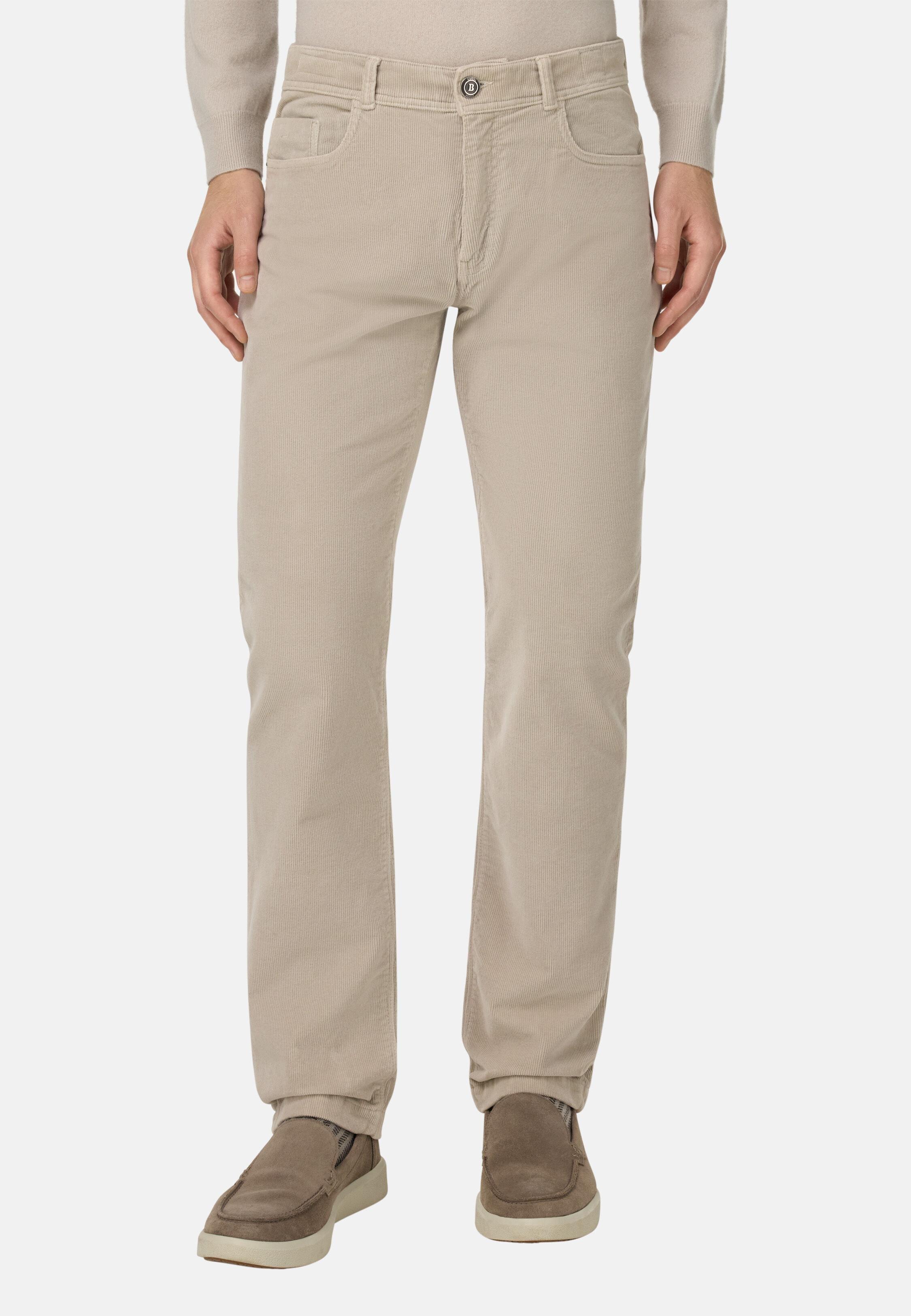 Jeans In Stretch Velvet Beige, 3901_SAND, medium