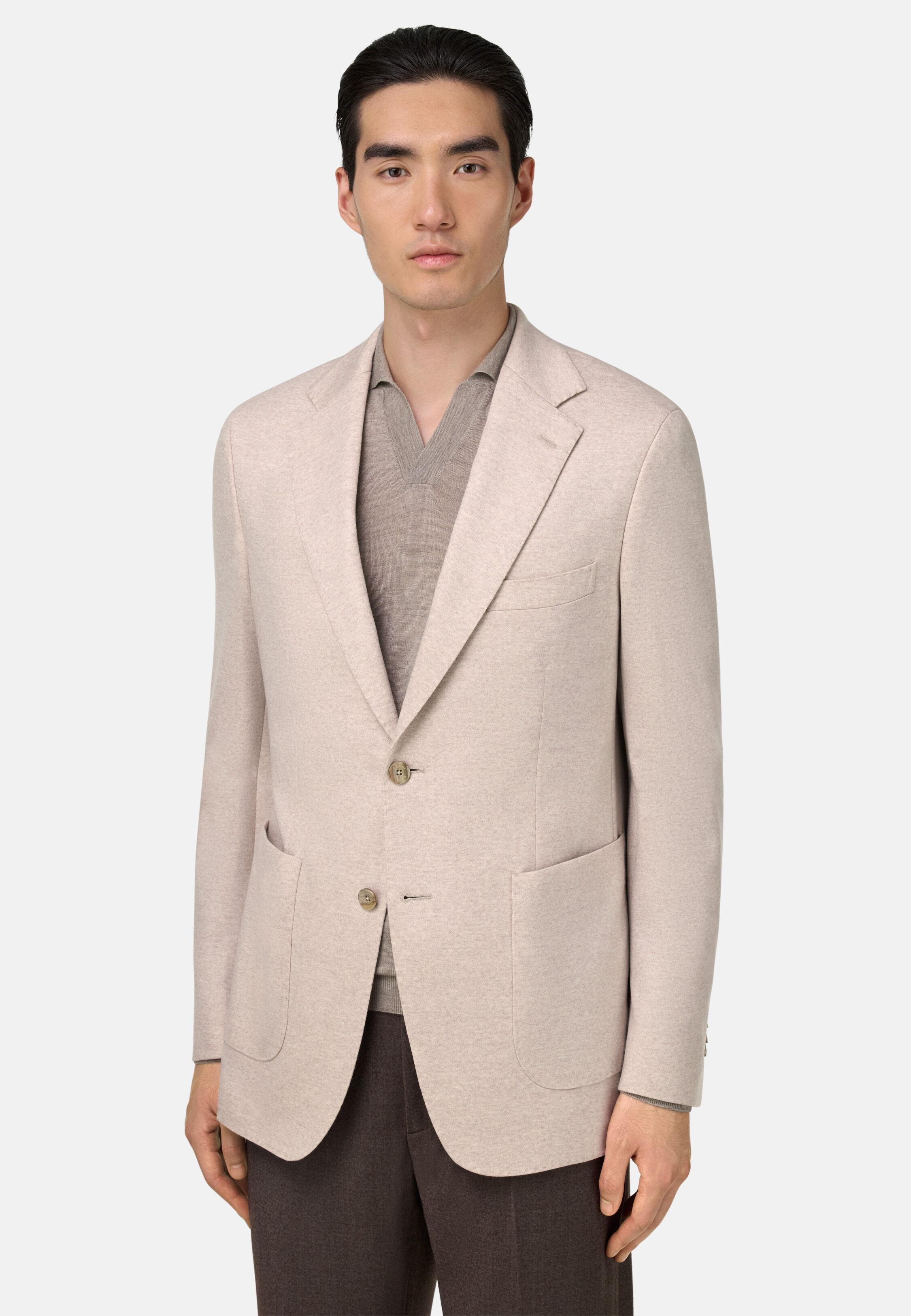 B Jersey Pure Wool Jacket Beige, Sand, large image number 0