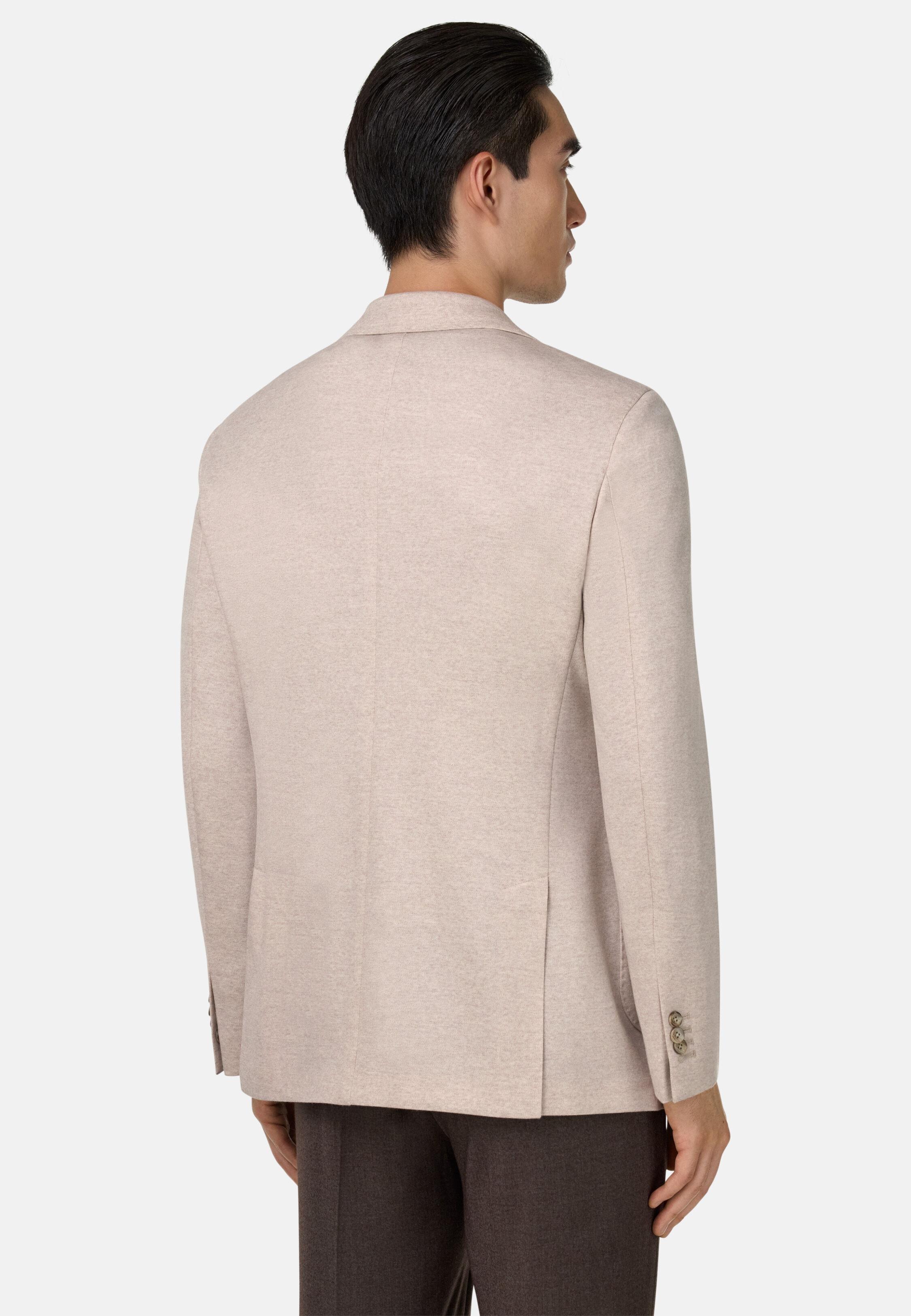 B Jersey Pure Wool Jacket Beige, Sand, large image number 1