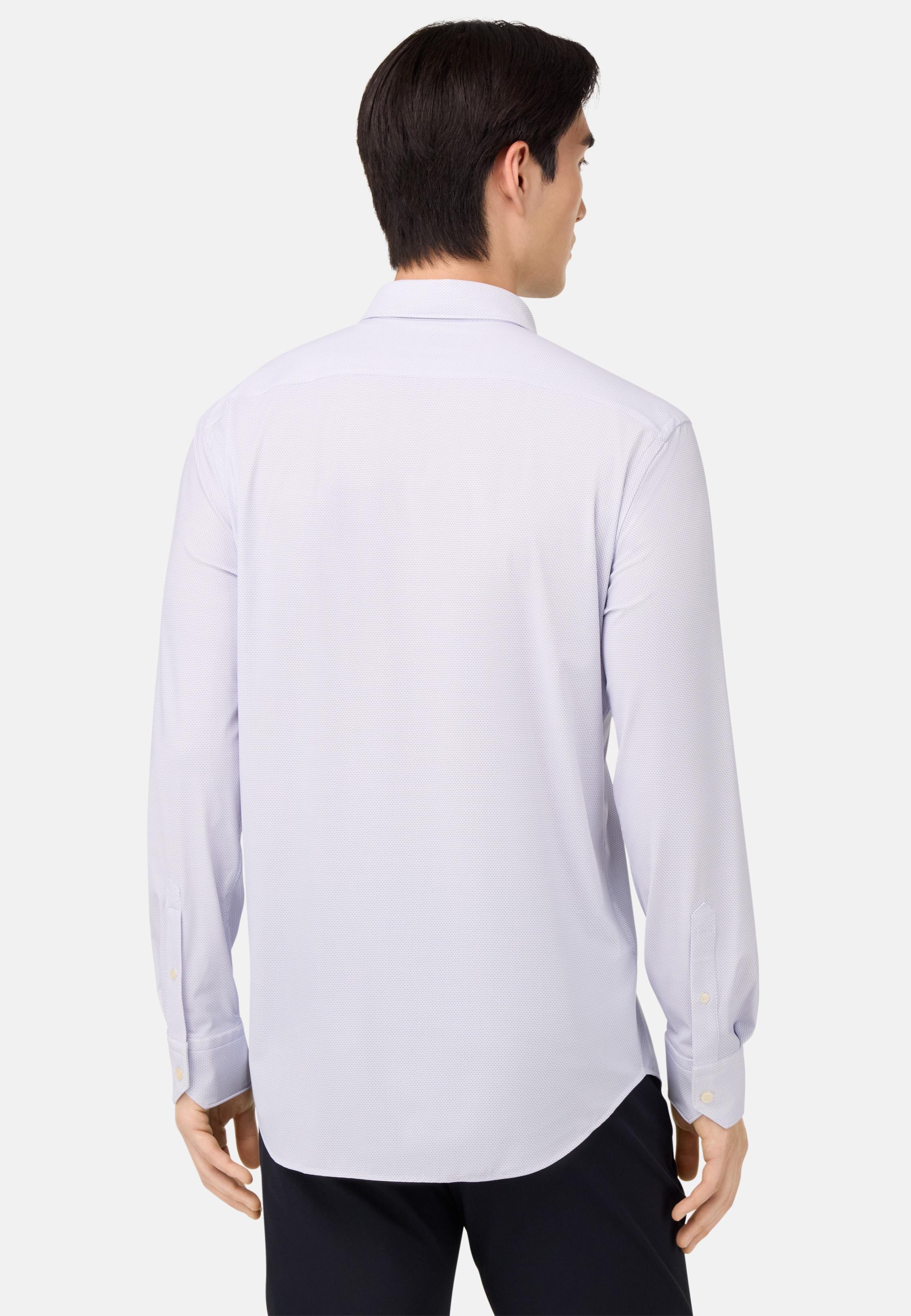 BLUE Slim Fit Stretch Nylon Shirt, , large image number 1