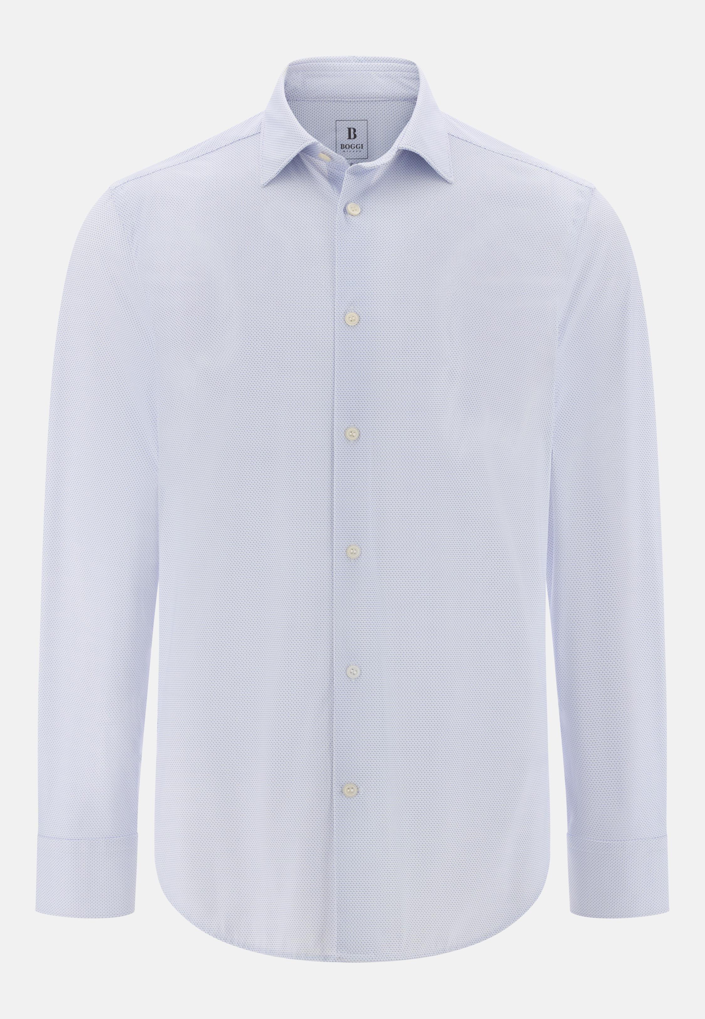 Slim Fit Stretch Nylon Shirt Blue, Light Blue, large image number 4