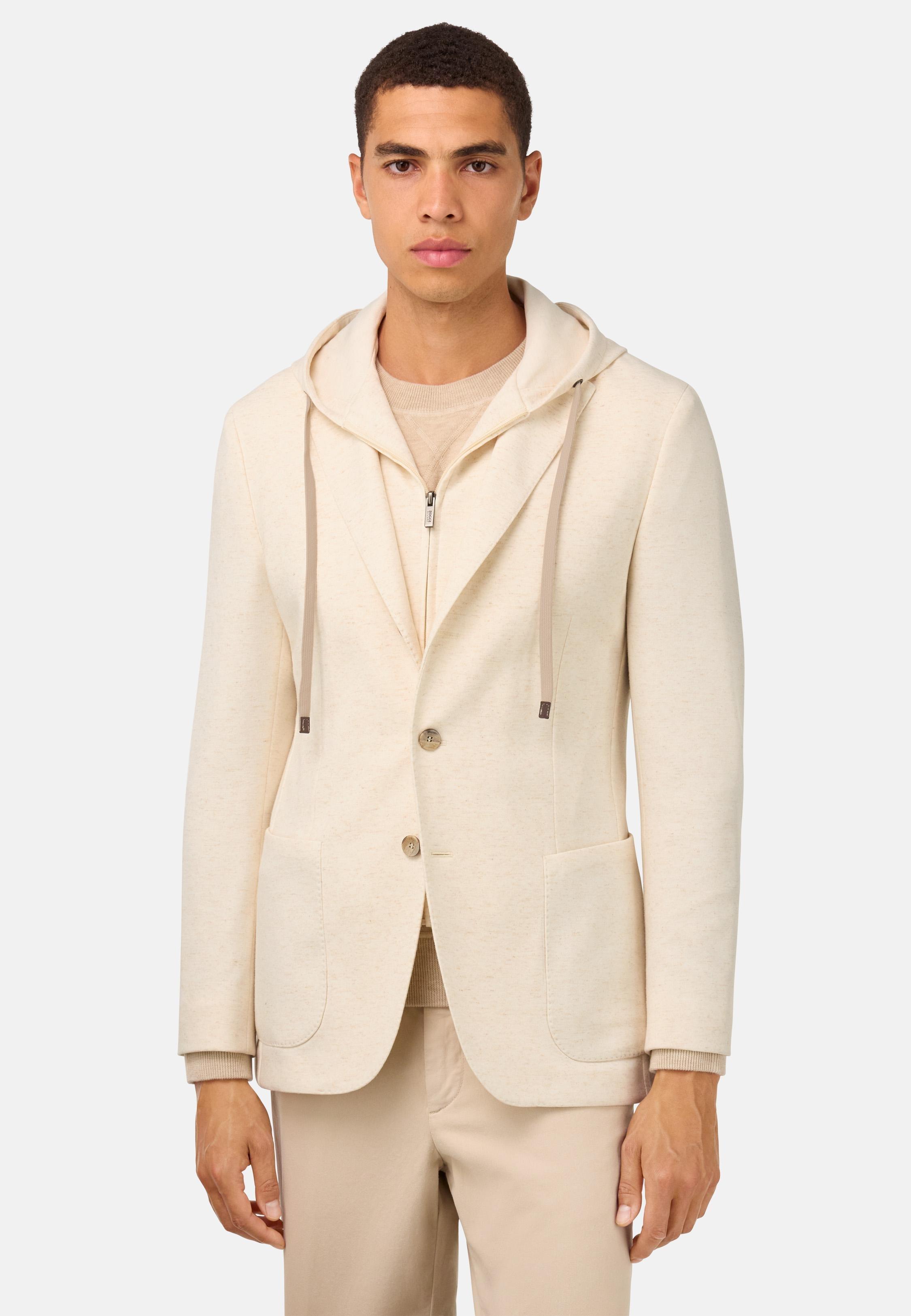 Madison Sweatshirt Jacket Cream, , large image number 0