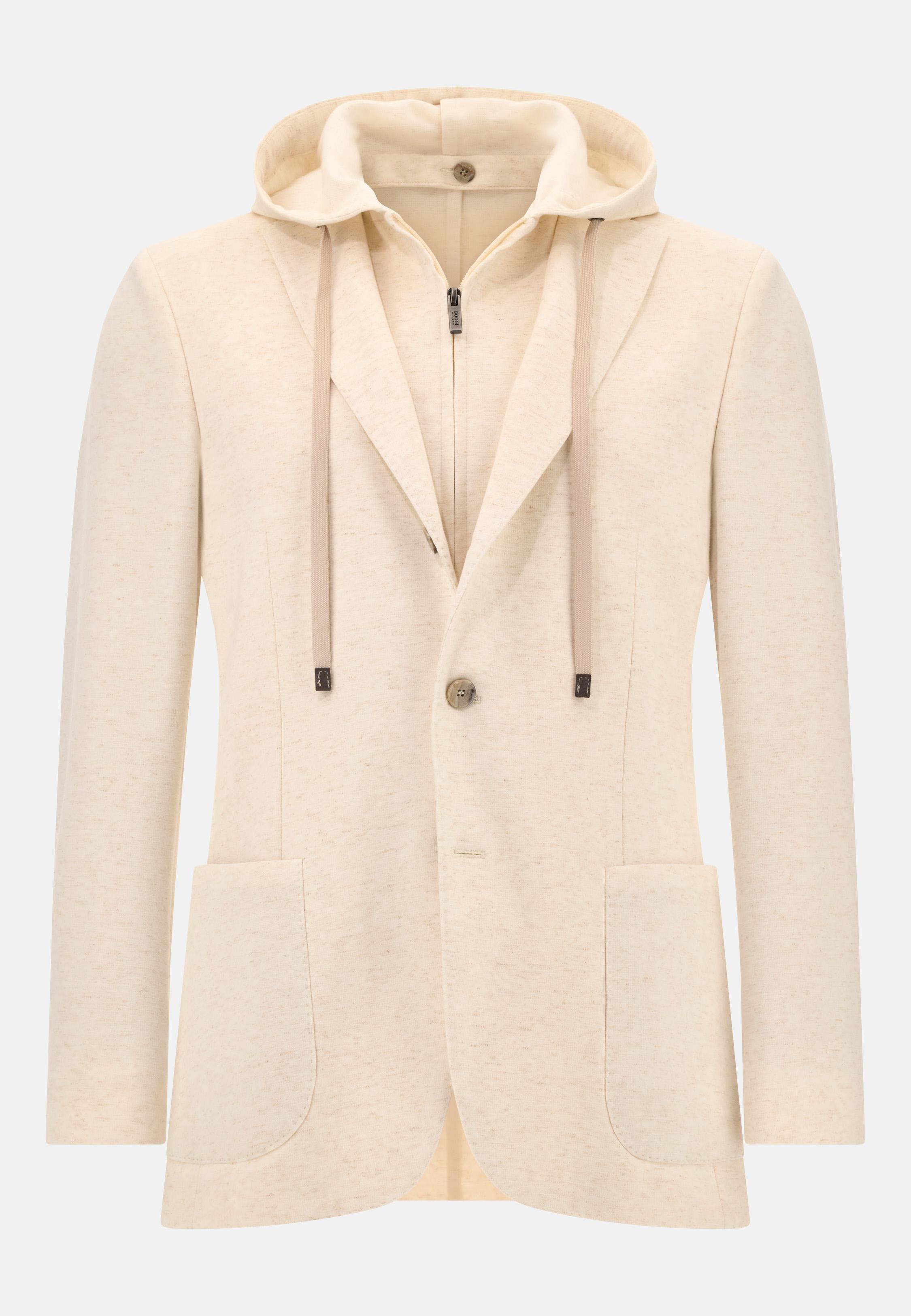 Madison Sweatshirt Jacket Cream, , large image number 3