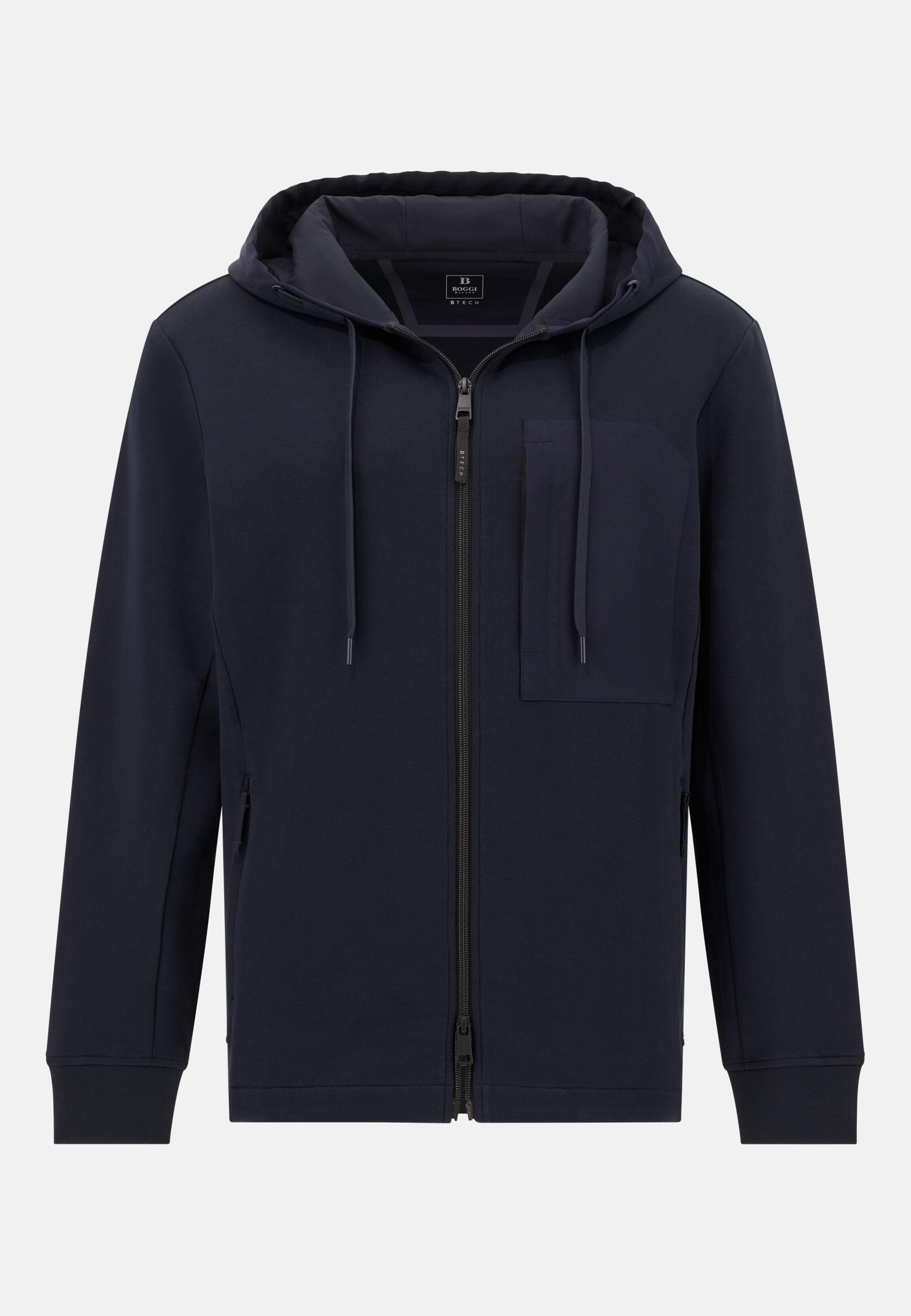 هودي من سكوبا بمزيج القطن أزرق, Navy blue, large image number 3