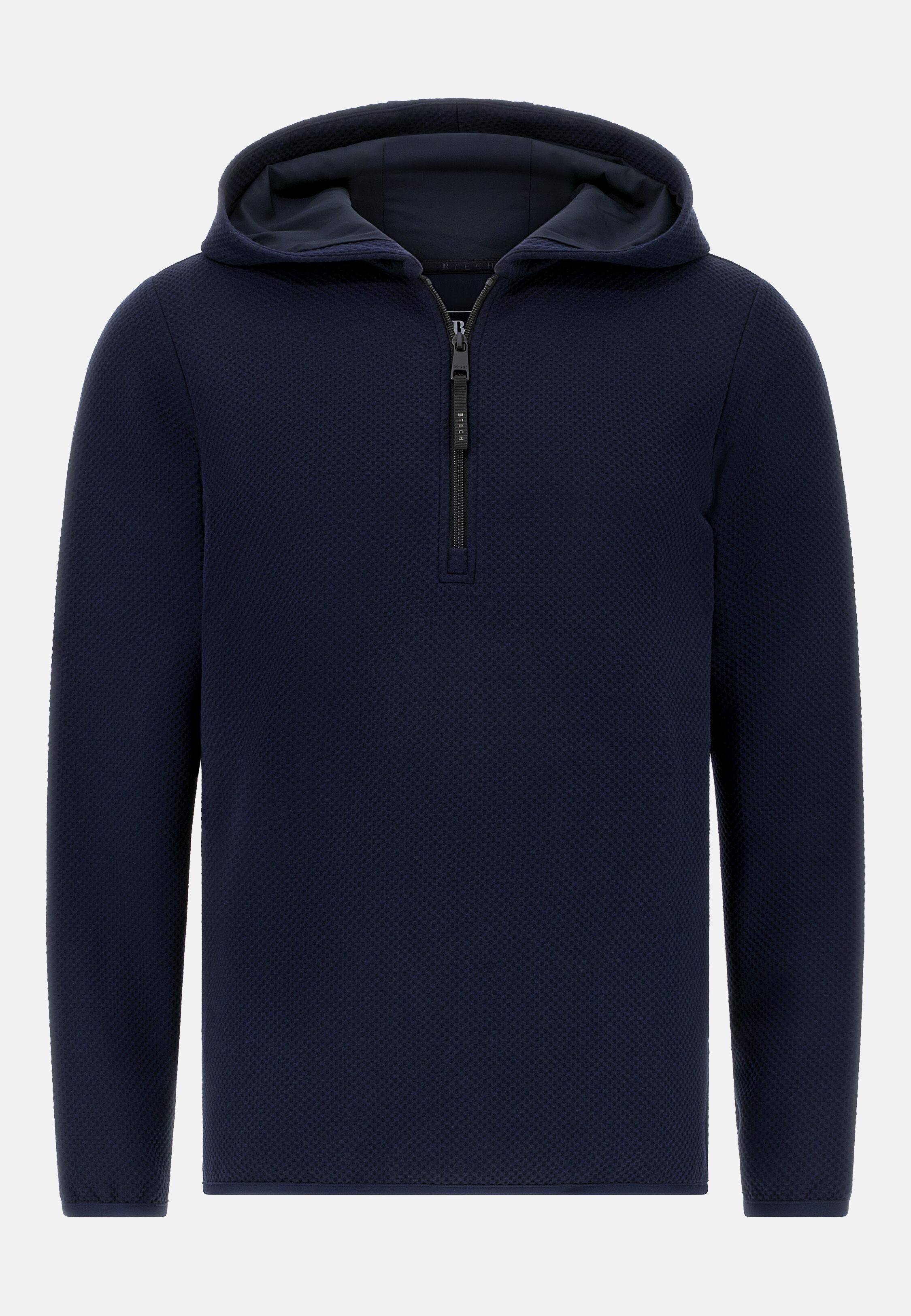 Half-Zip Hoodie Blue, Navy blue, large image number 4