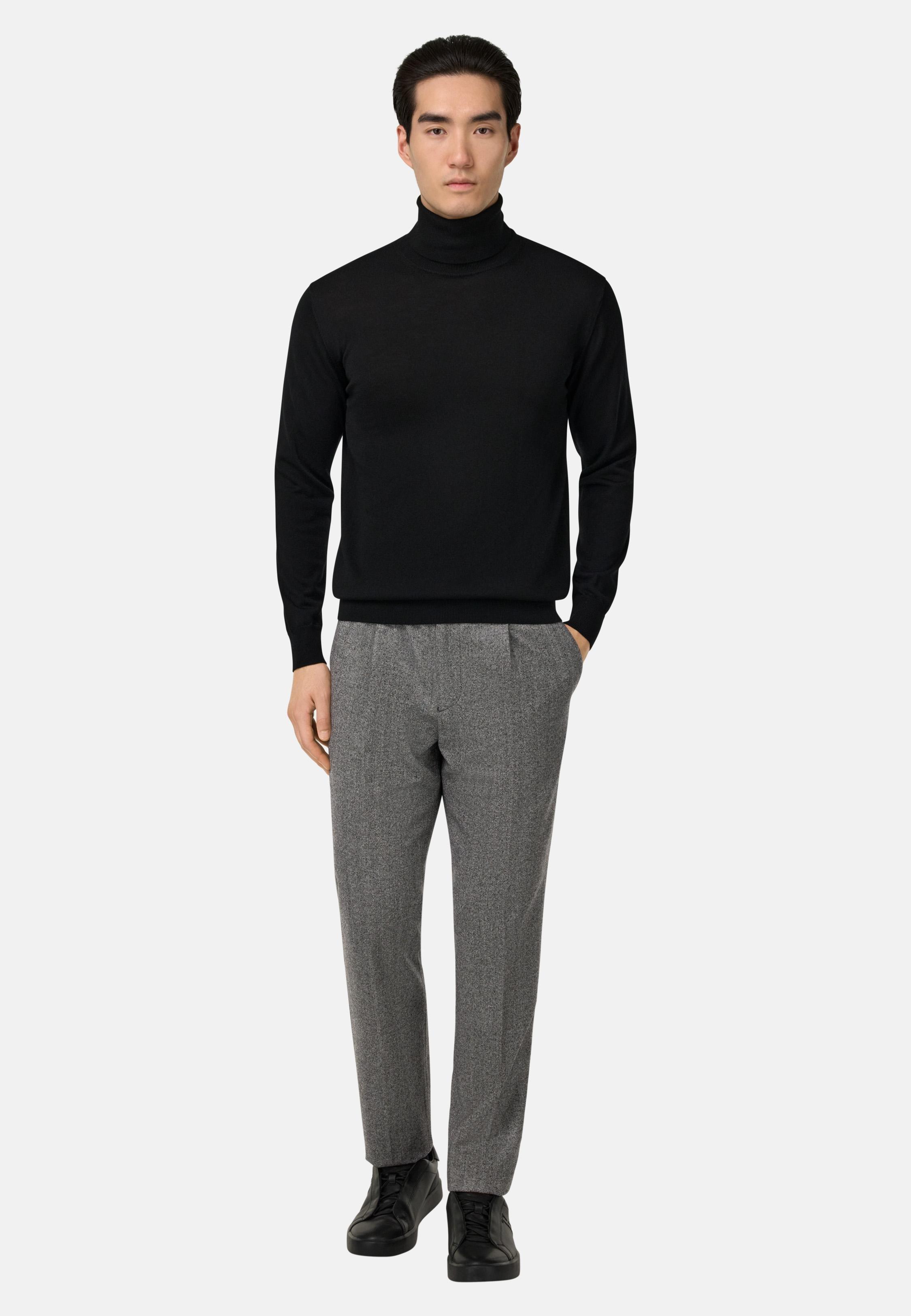 City Trousers in Flannel Grey, Charcoal, large image number 1