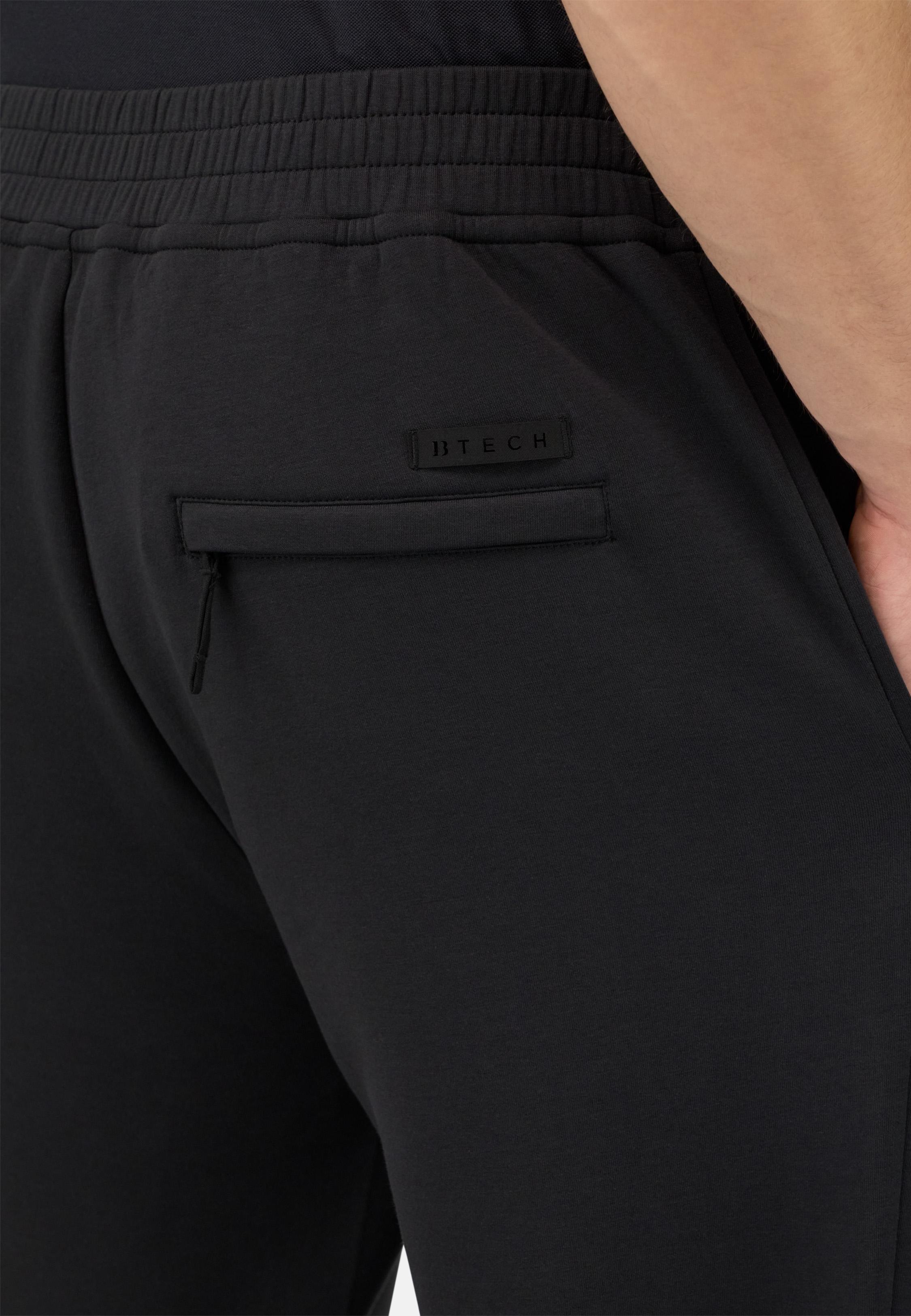Cotton Blend Scuba Trousers Black, , large image number 3