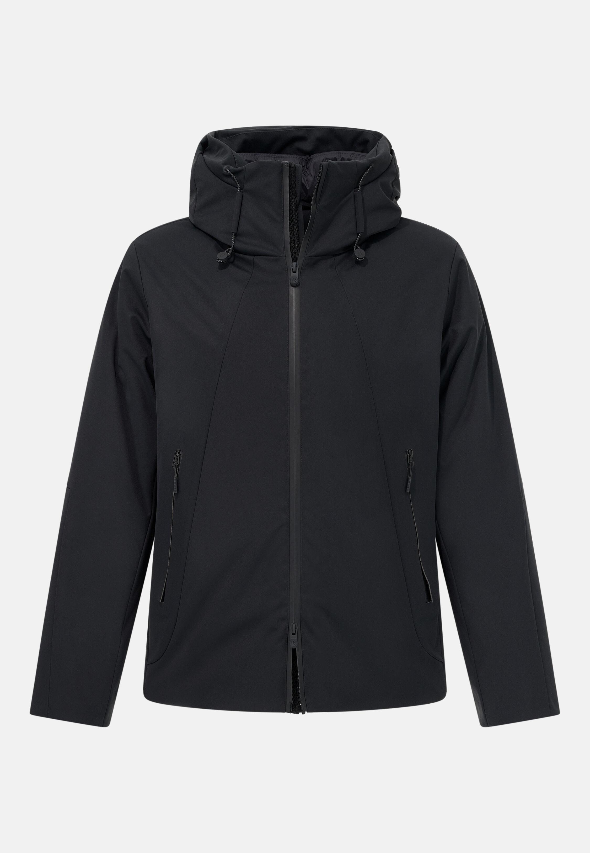 Technical Fabric Padded Block Jacket Black, 3901_BLAC, large image number 3