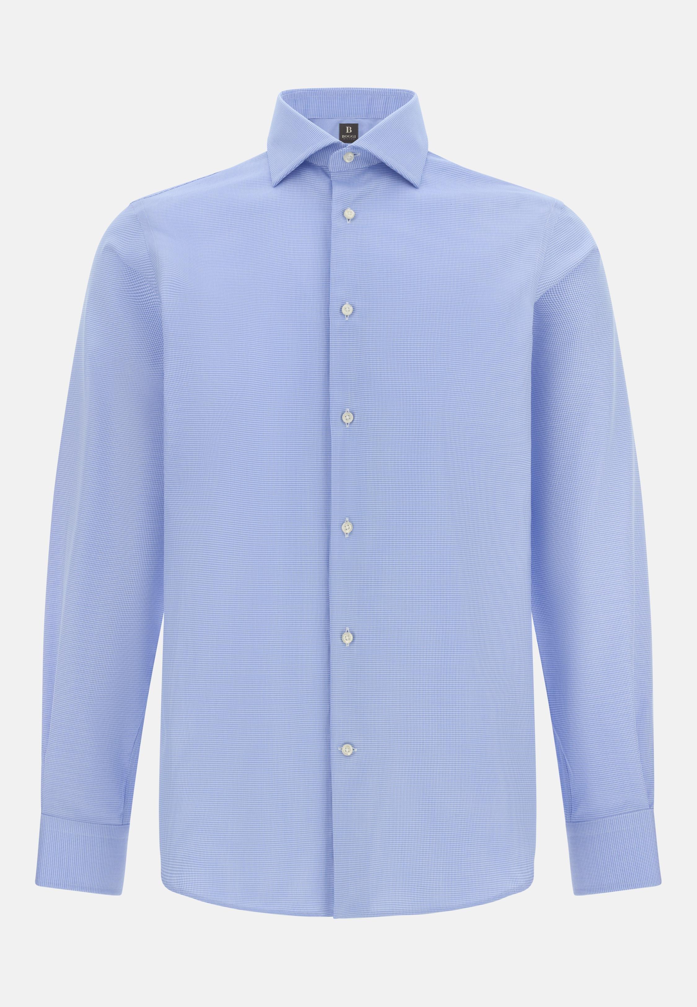Regular Fit Cotton Dobby Shirt Blue, , large image number 4