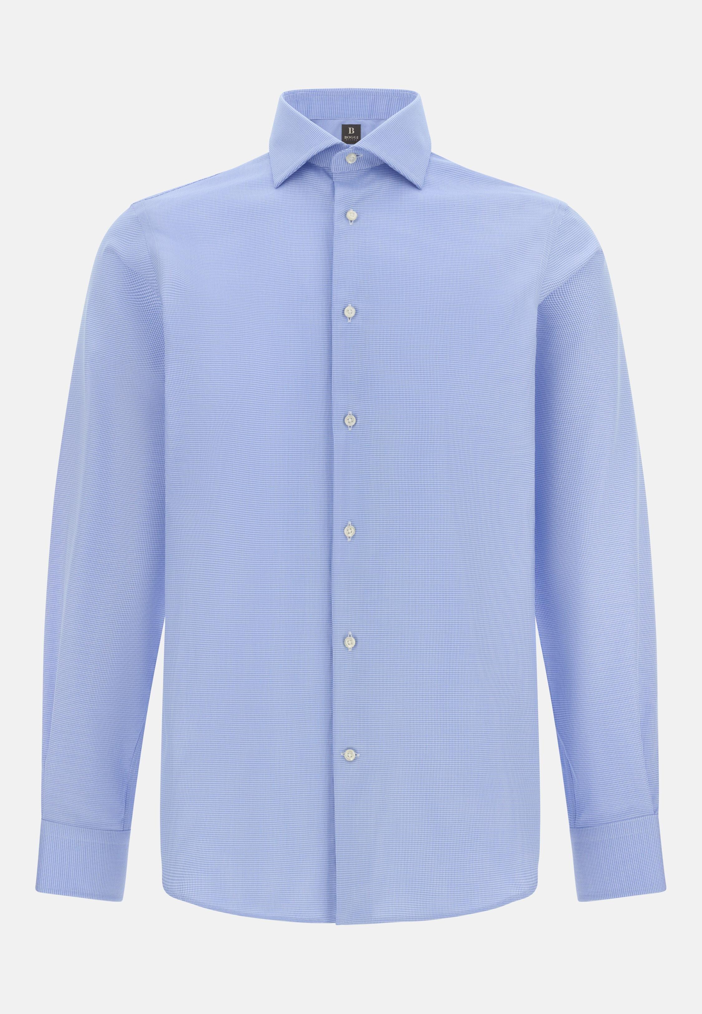 Regular Fit Cotton Dobby Shirt Blue, Light Blue, large image number 4