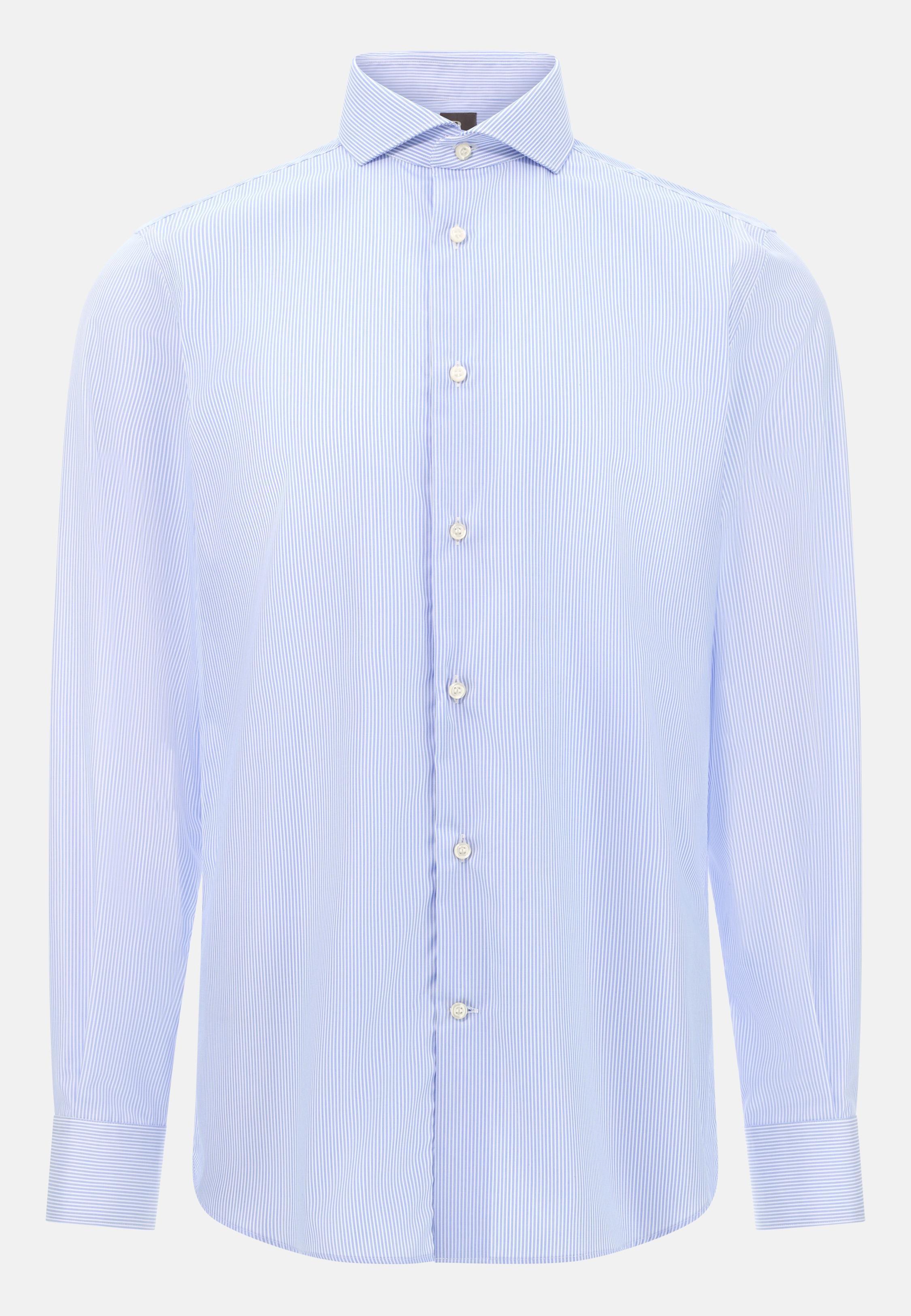 Regular Fit Striped Cotton Shirt Blue, Light Blue, large image number 4