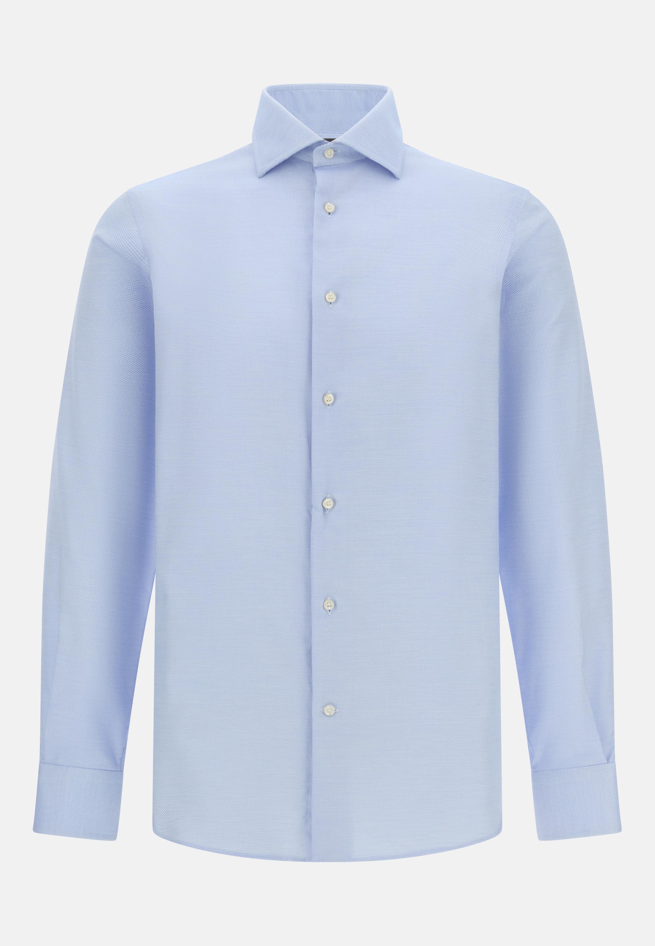 Regular Fit Striped Cotton Shirt Blue, Light Blue, medium