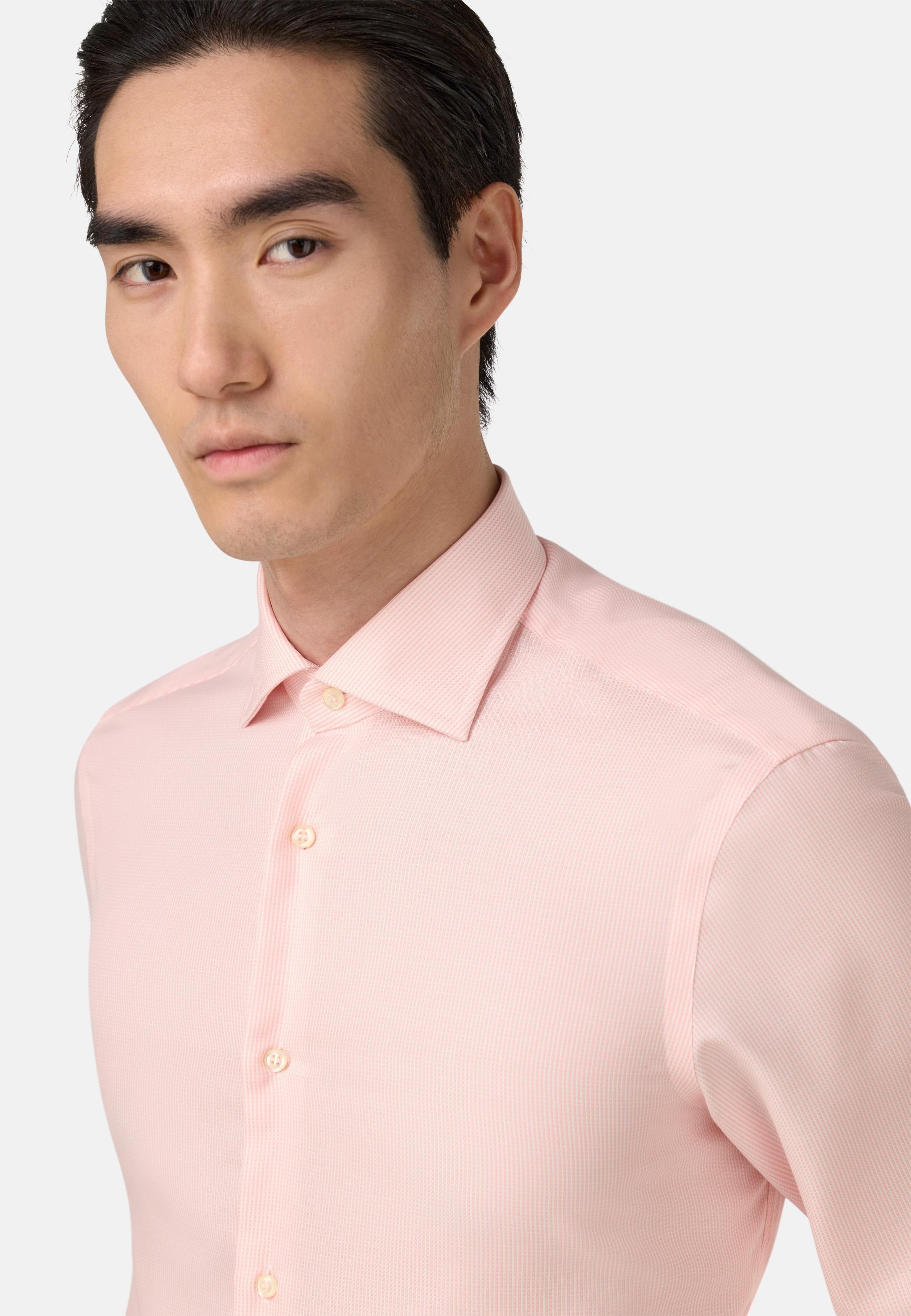 PINK Slim Fit Cotton Dobby Shirt, Pink, large image number 2