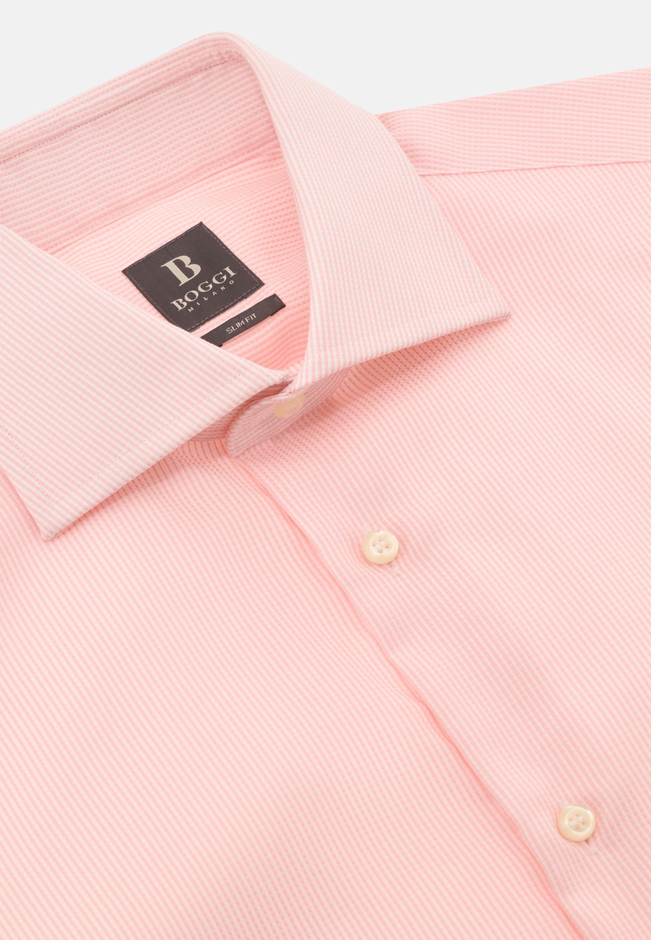 PINK Slim Fit Cotton Dobby Shirt, Pink, large image number 3