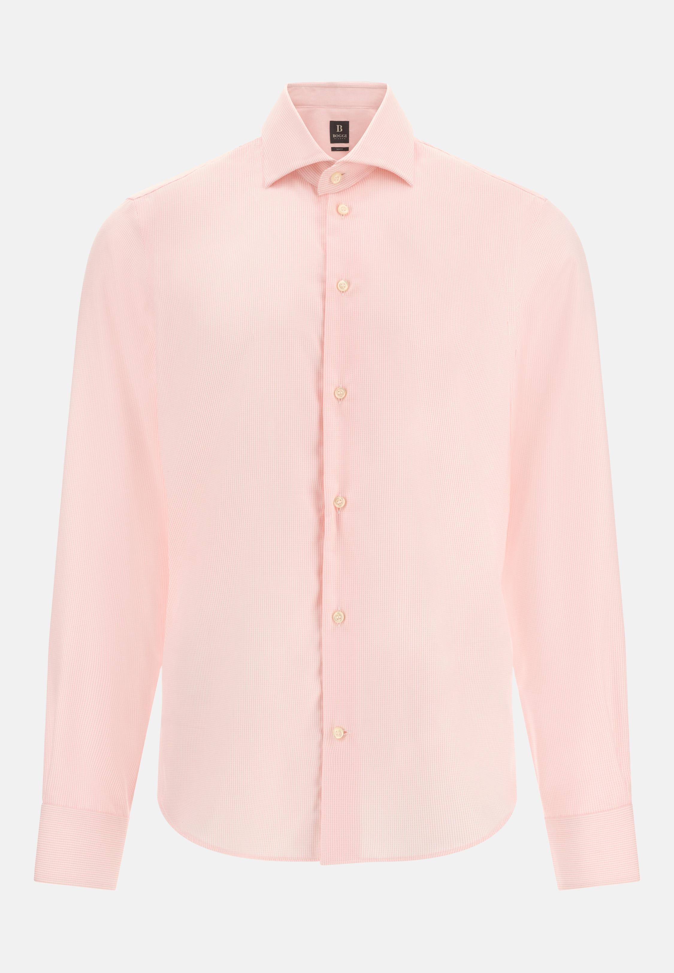 PINK Slim Fit Cotton Dobby Shirt, Pink, large image number 4