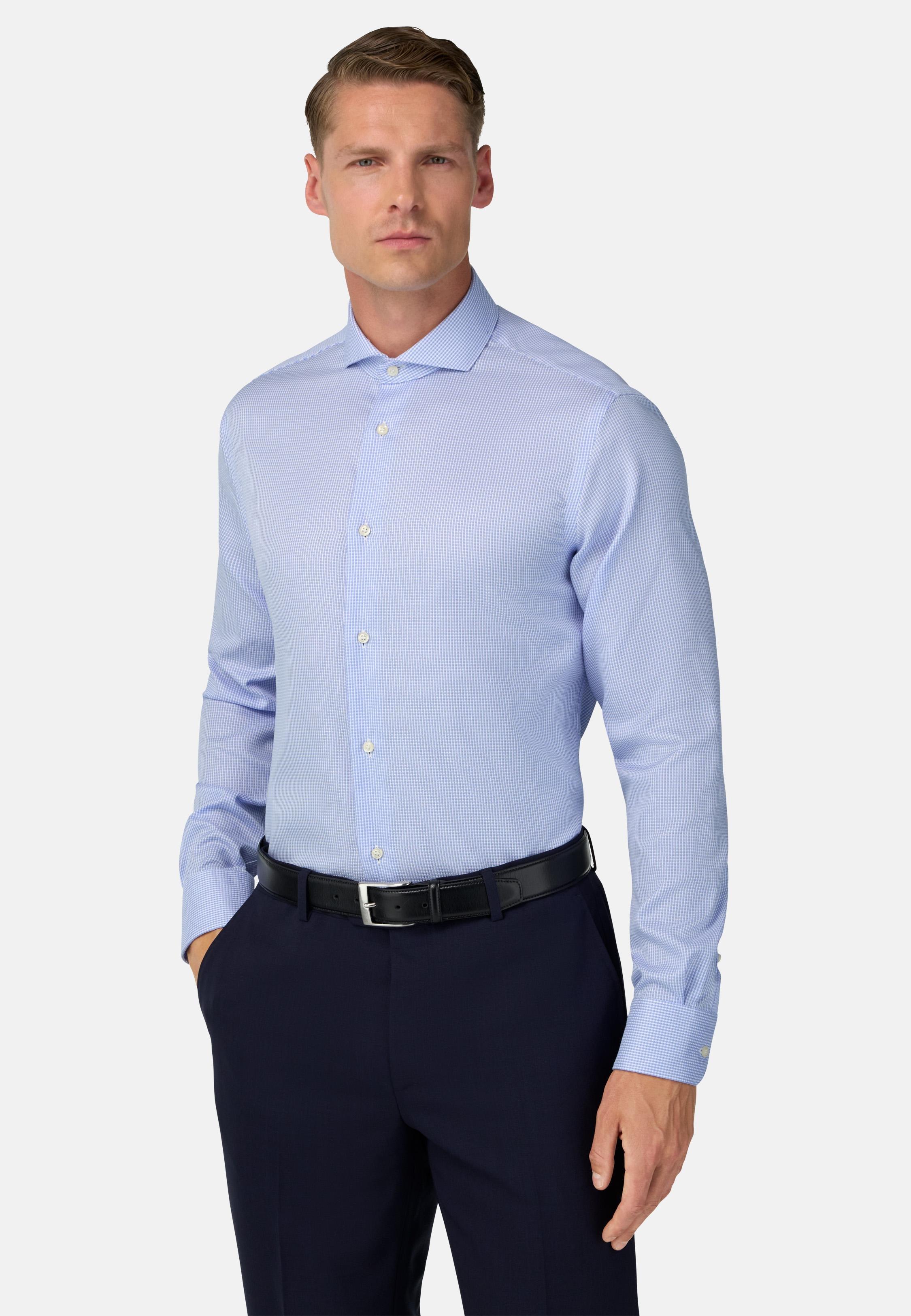 Regular Fit Striped Cotton Shirt Blue, , large image number 0