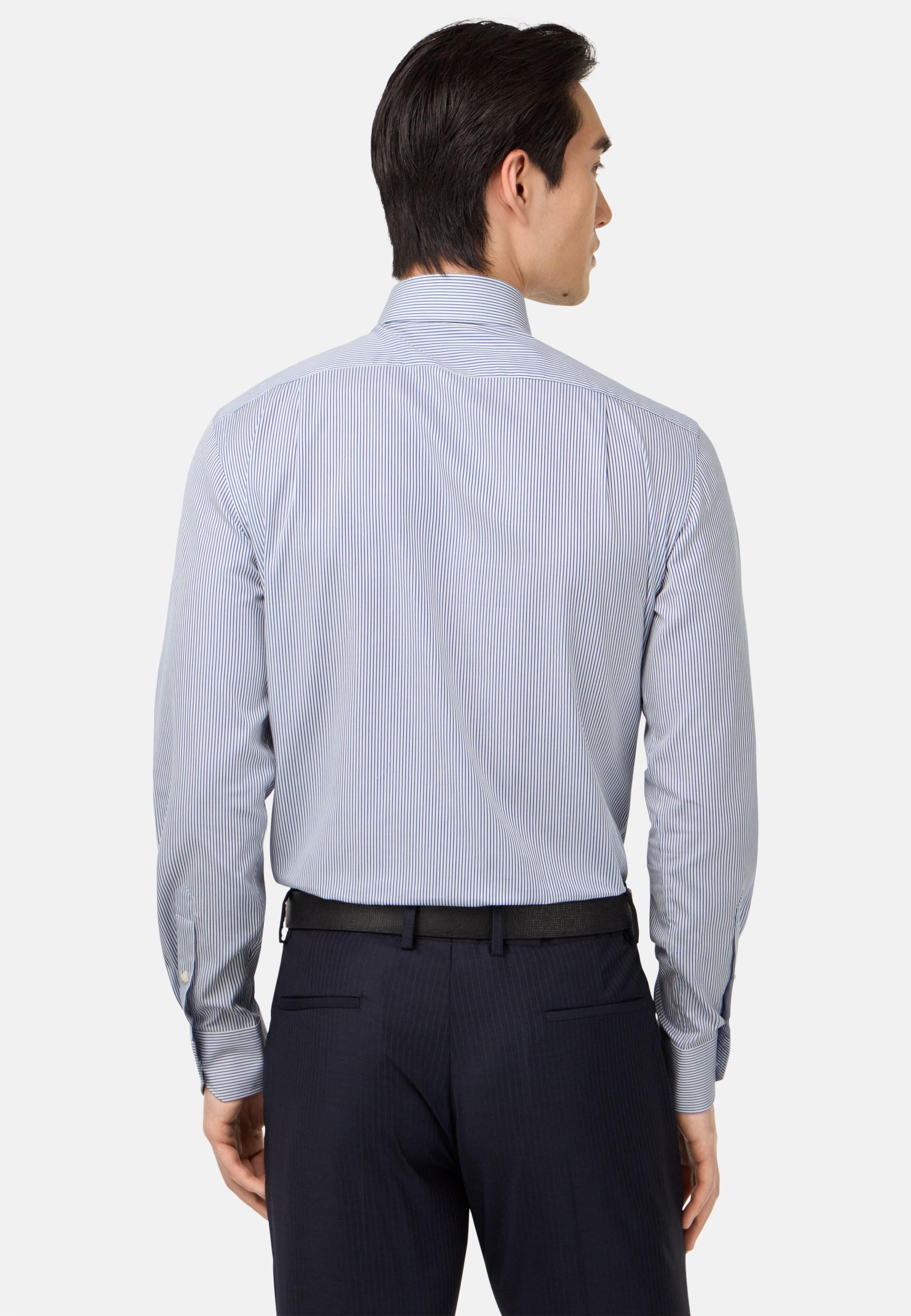 Regular Fit Striped Cotton Shirt Blue, , large image number 1