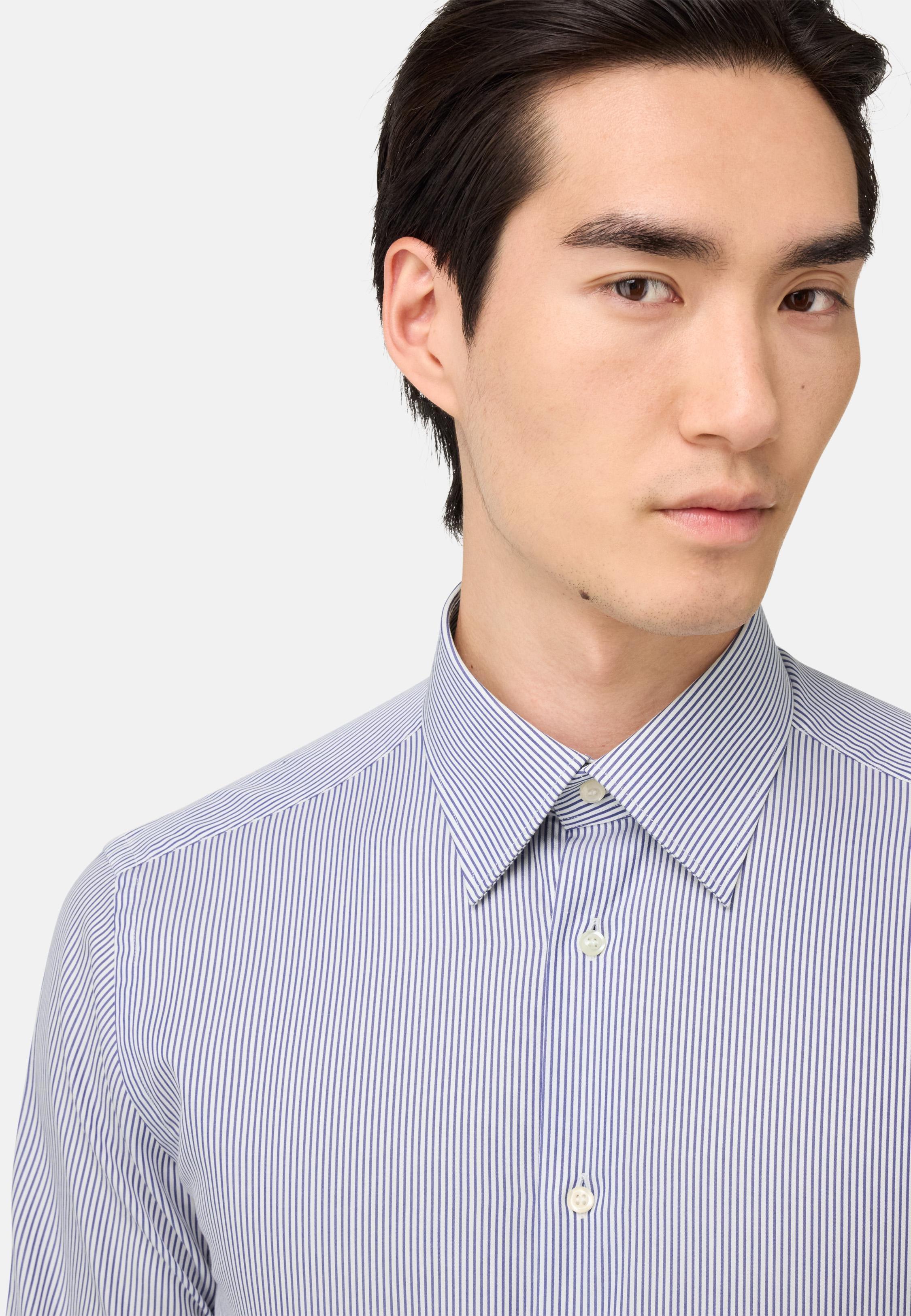 Regular Fit Striped Cotton Shirt Blue, , large image number 2