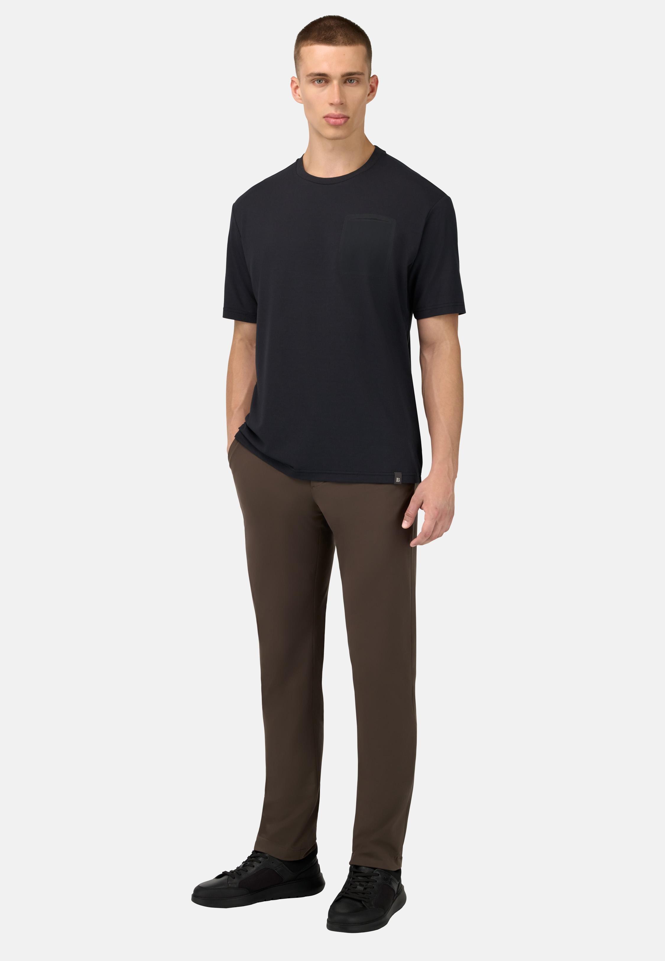 B-Tech Stretch Nylon Trousers Brown, , large image number 1