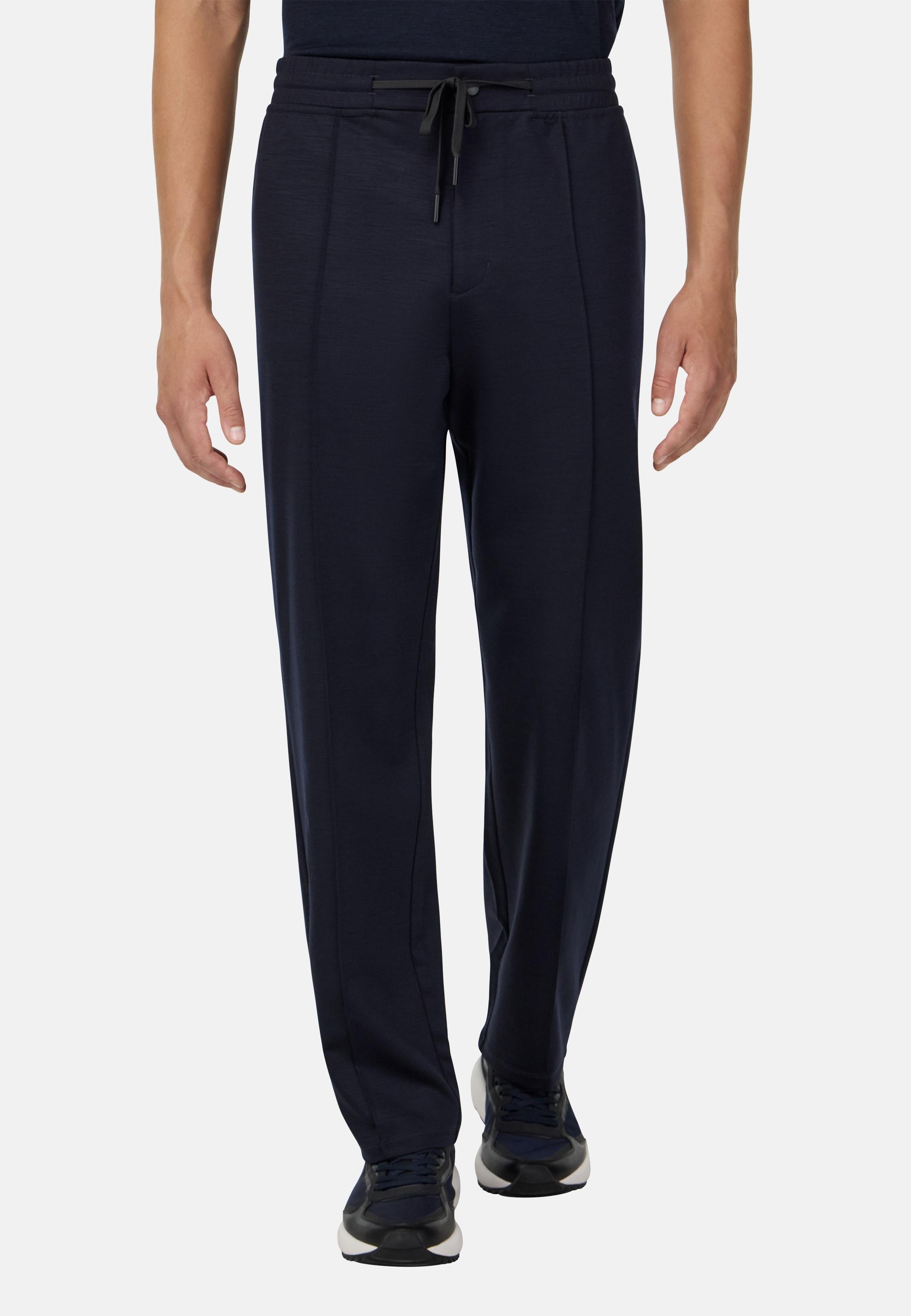 Wool Blend Trousers Navy, , large image number 0
