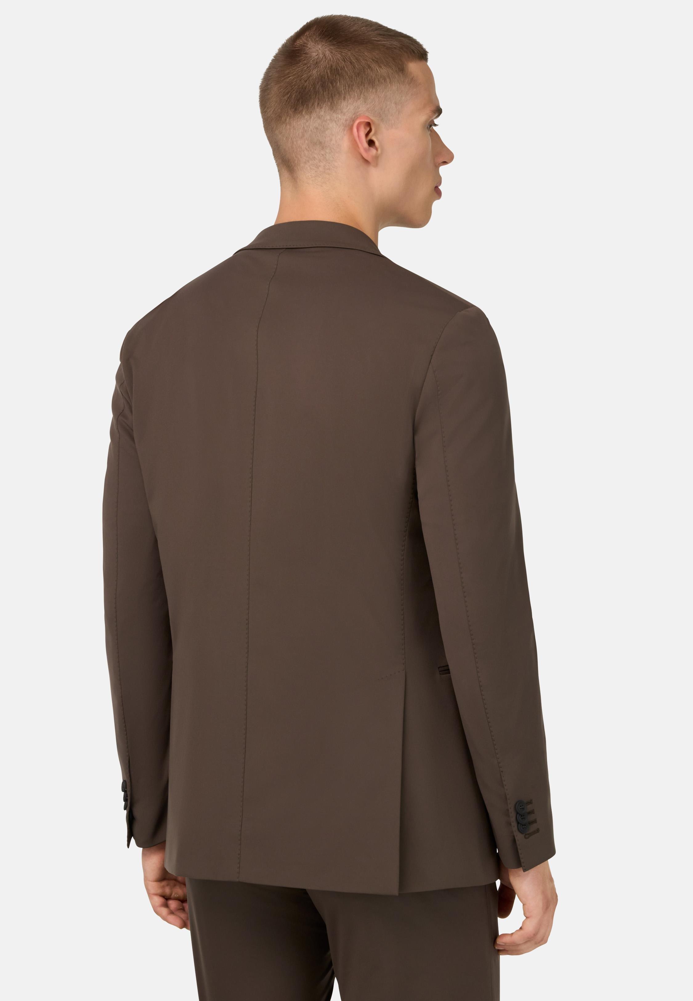 B-Tech Stretch Nylon Jacket Brown, , large image number 1