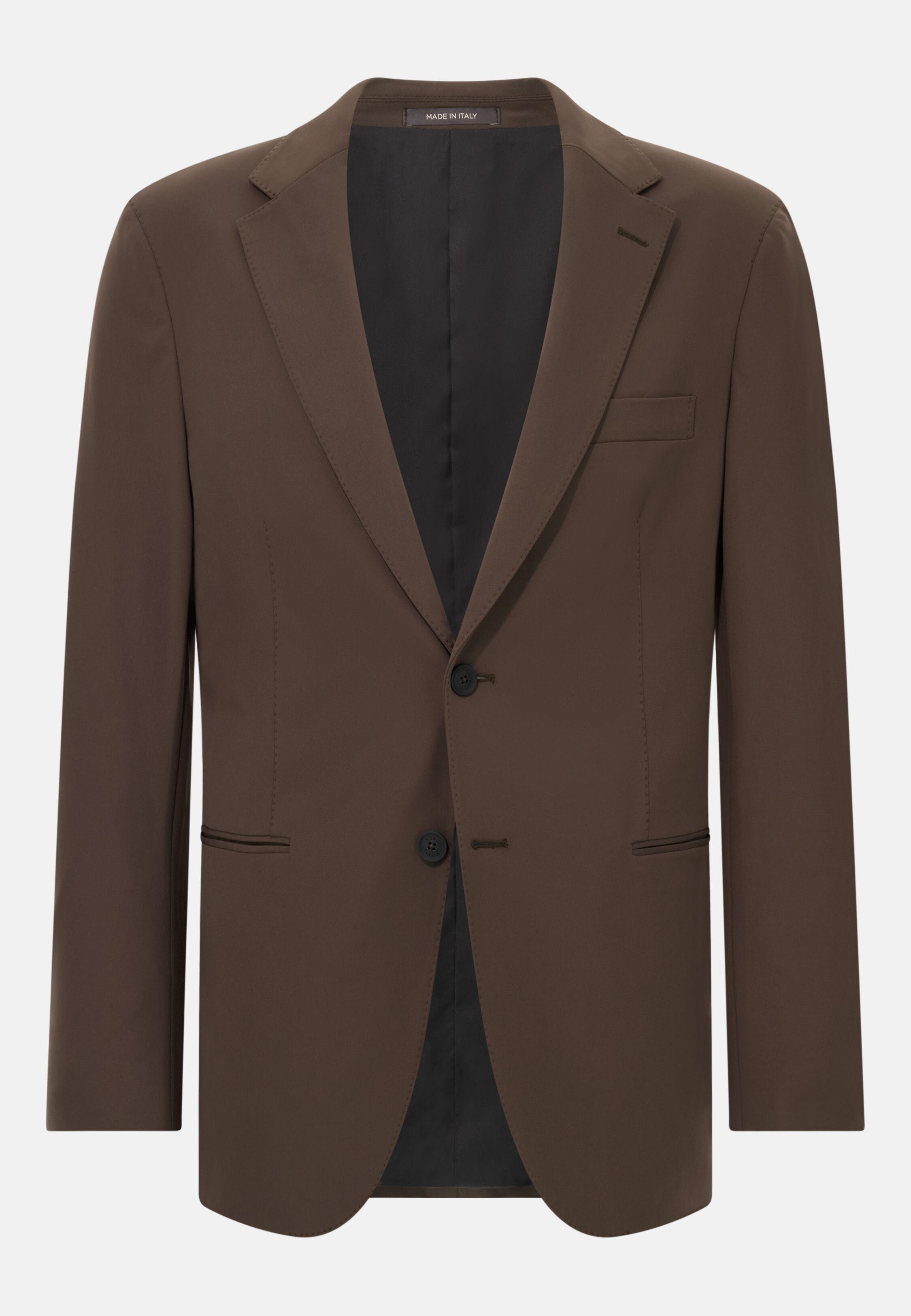 B-Tech Stretch Nylon Jacket Brown, 3901_BROW, large image number 3