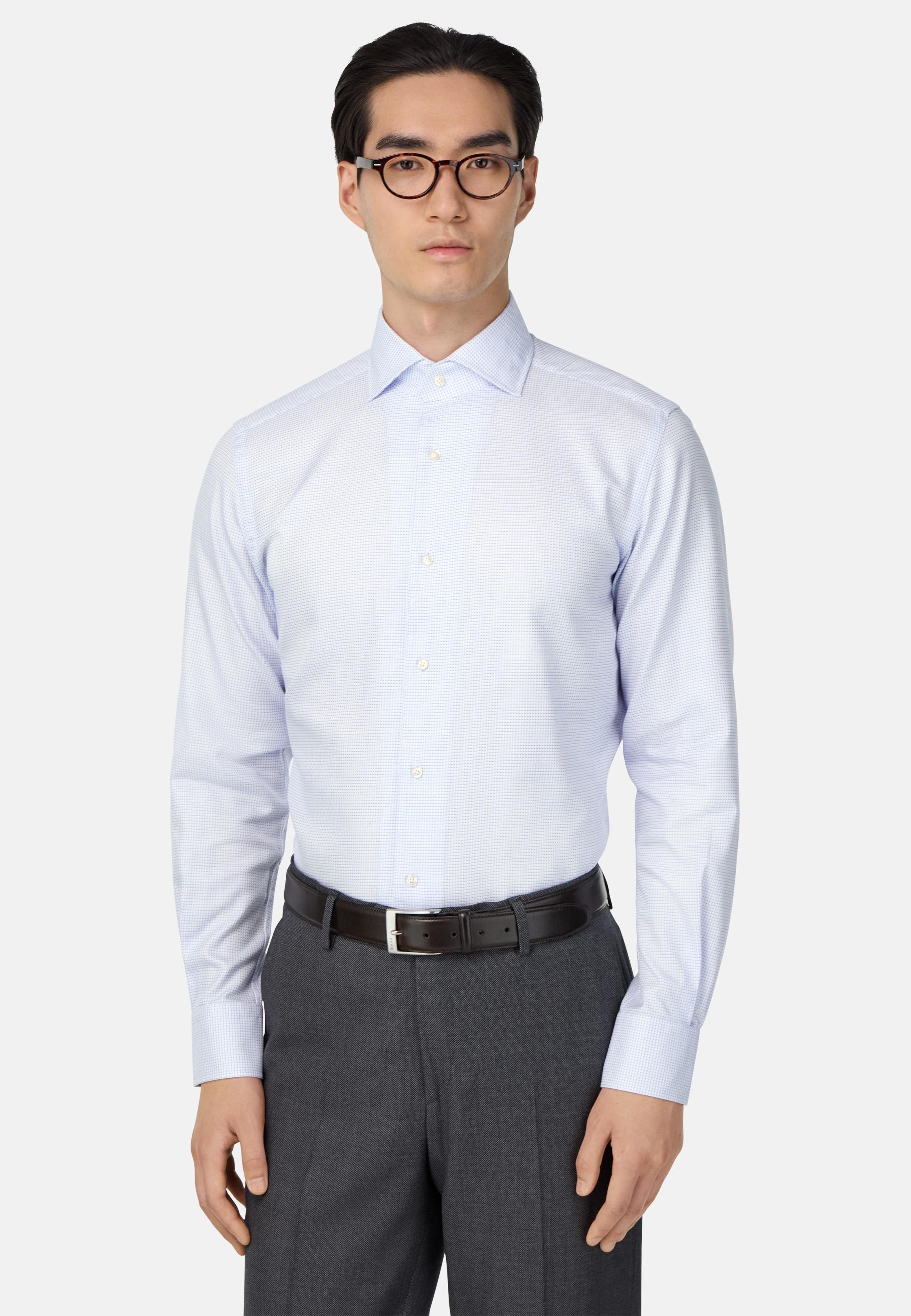 Regular Fit Cotton Twill Shirt Blue, Light Blue, medium