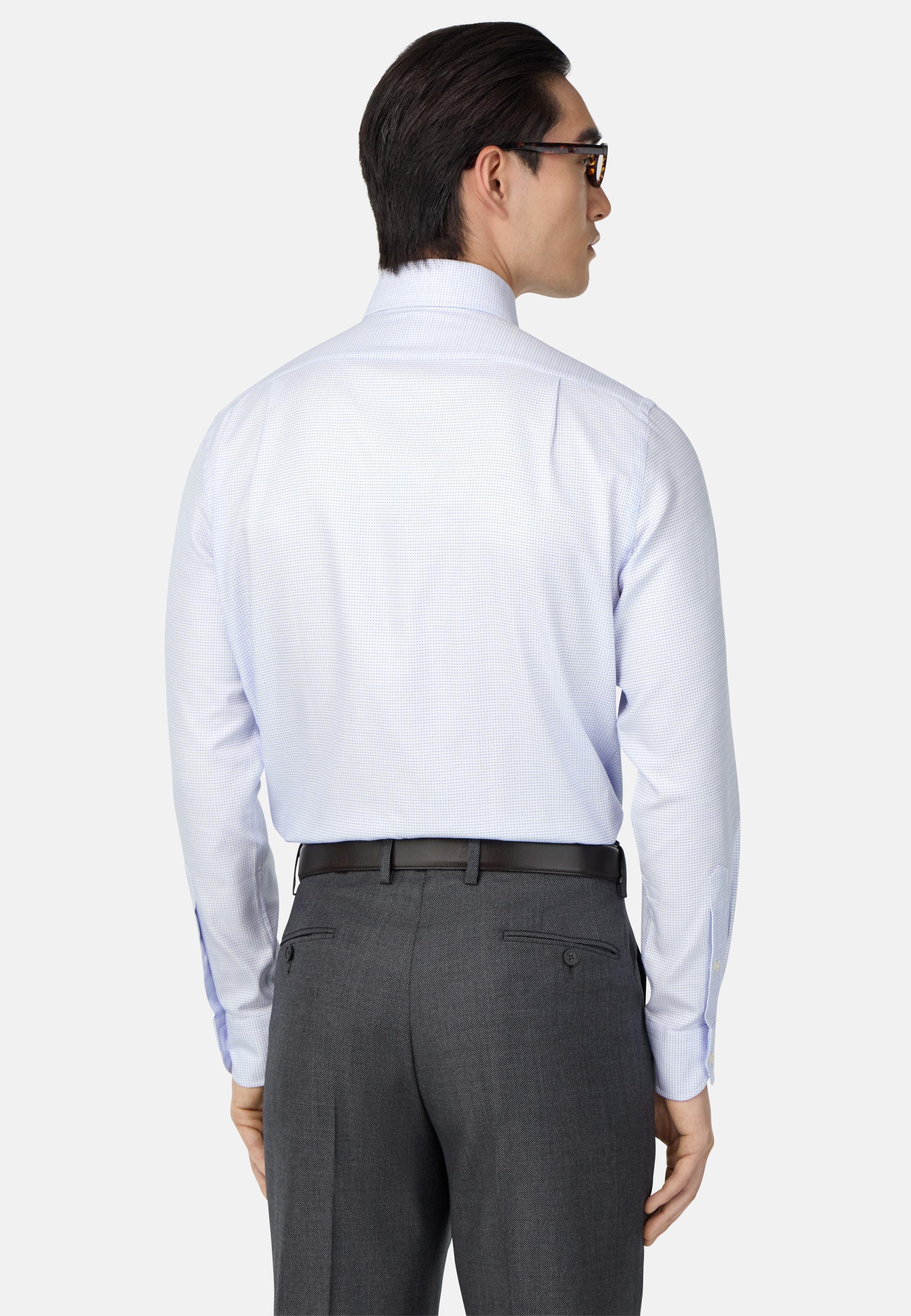 Regular Fit Cotton Twill Shirt Blue, Light Blue, large image number 1