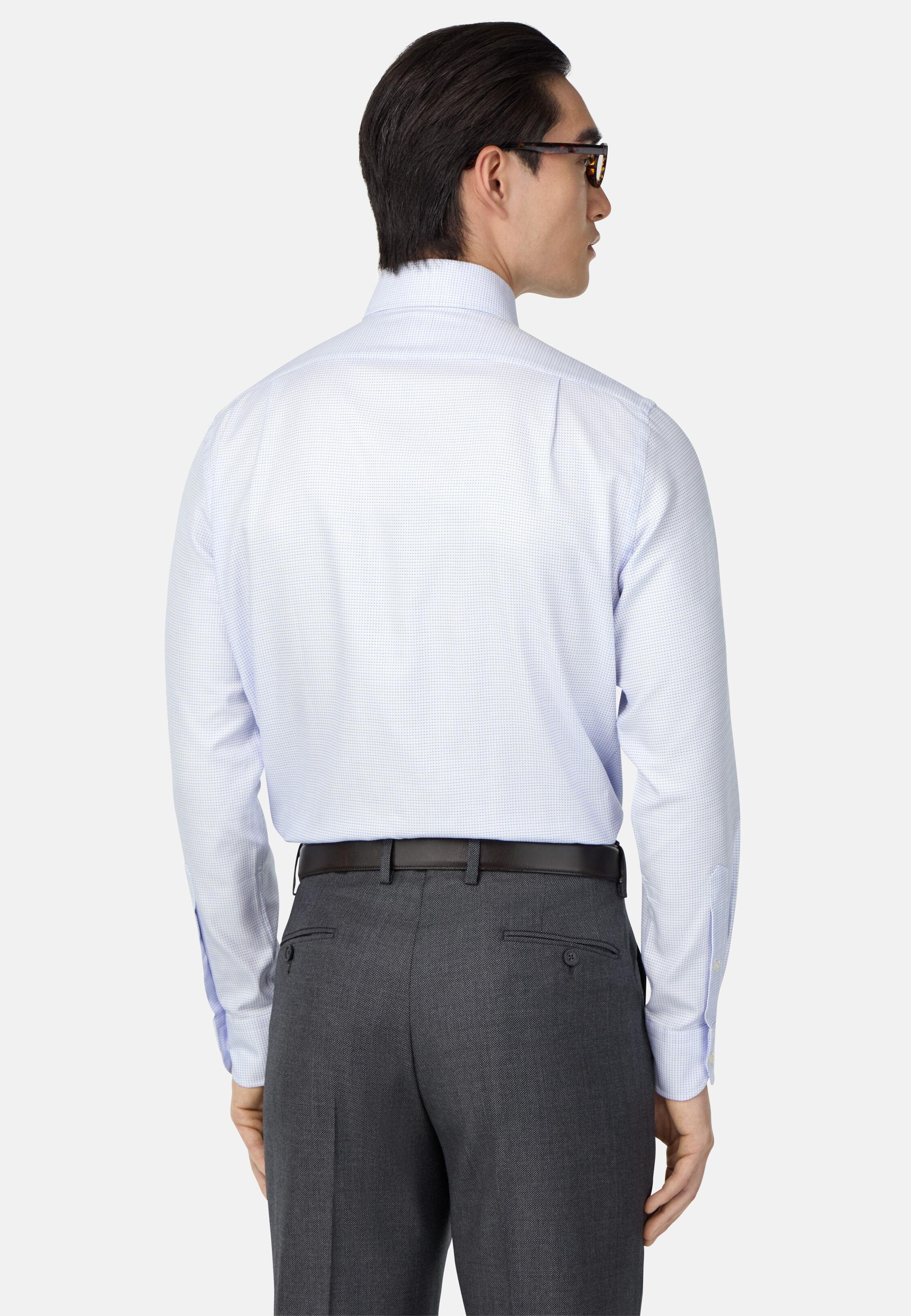Regular Fit Cotton Twill Shirt Blue, 3901_LTBL, medium