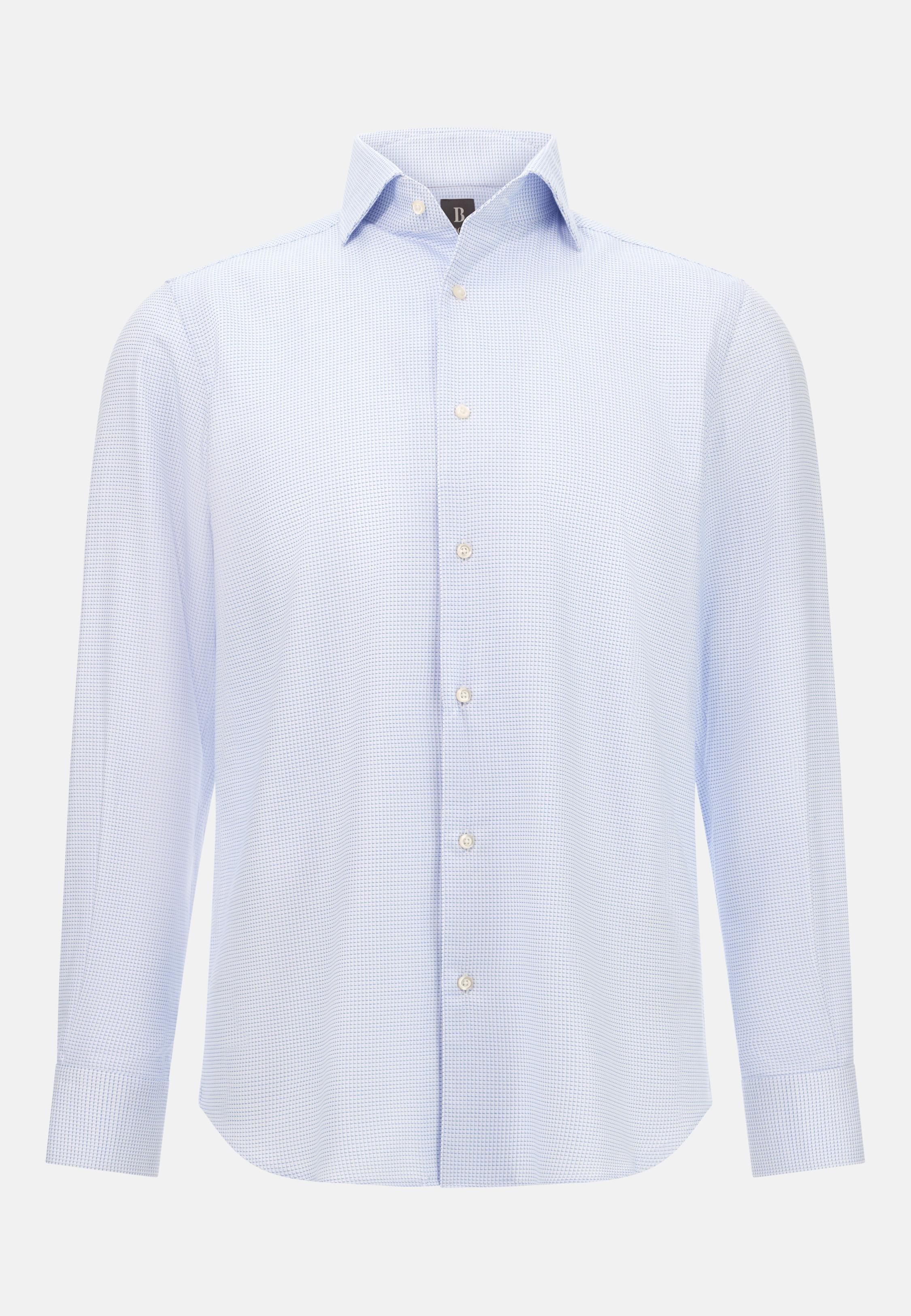 Regular Fit Cotton Twill Shirt Blue, Light Blue, large image number 4