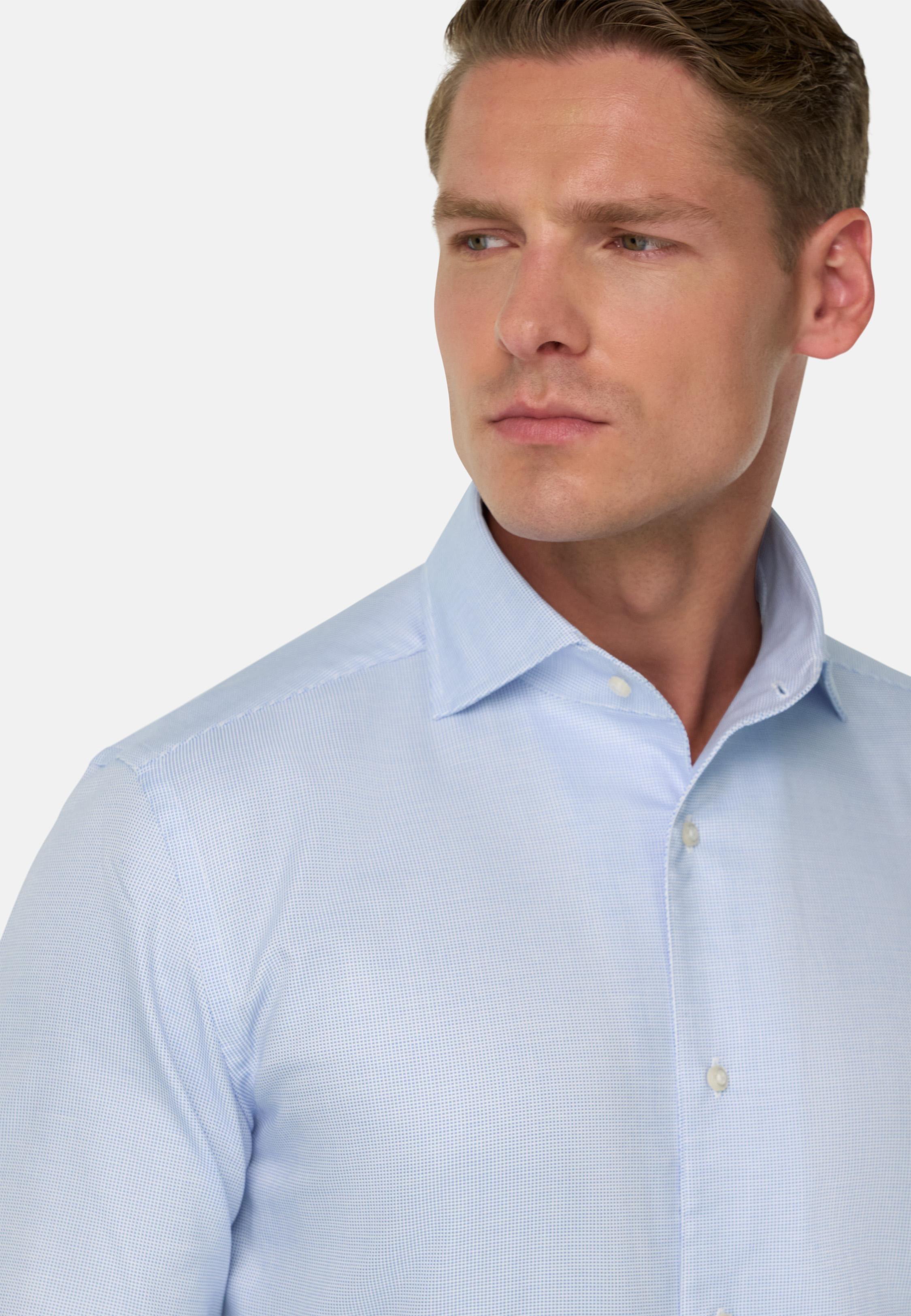 Regular Fit Cotton Dobby Shirt Blue, Light Blue, large image number 2
