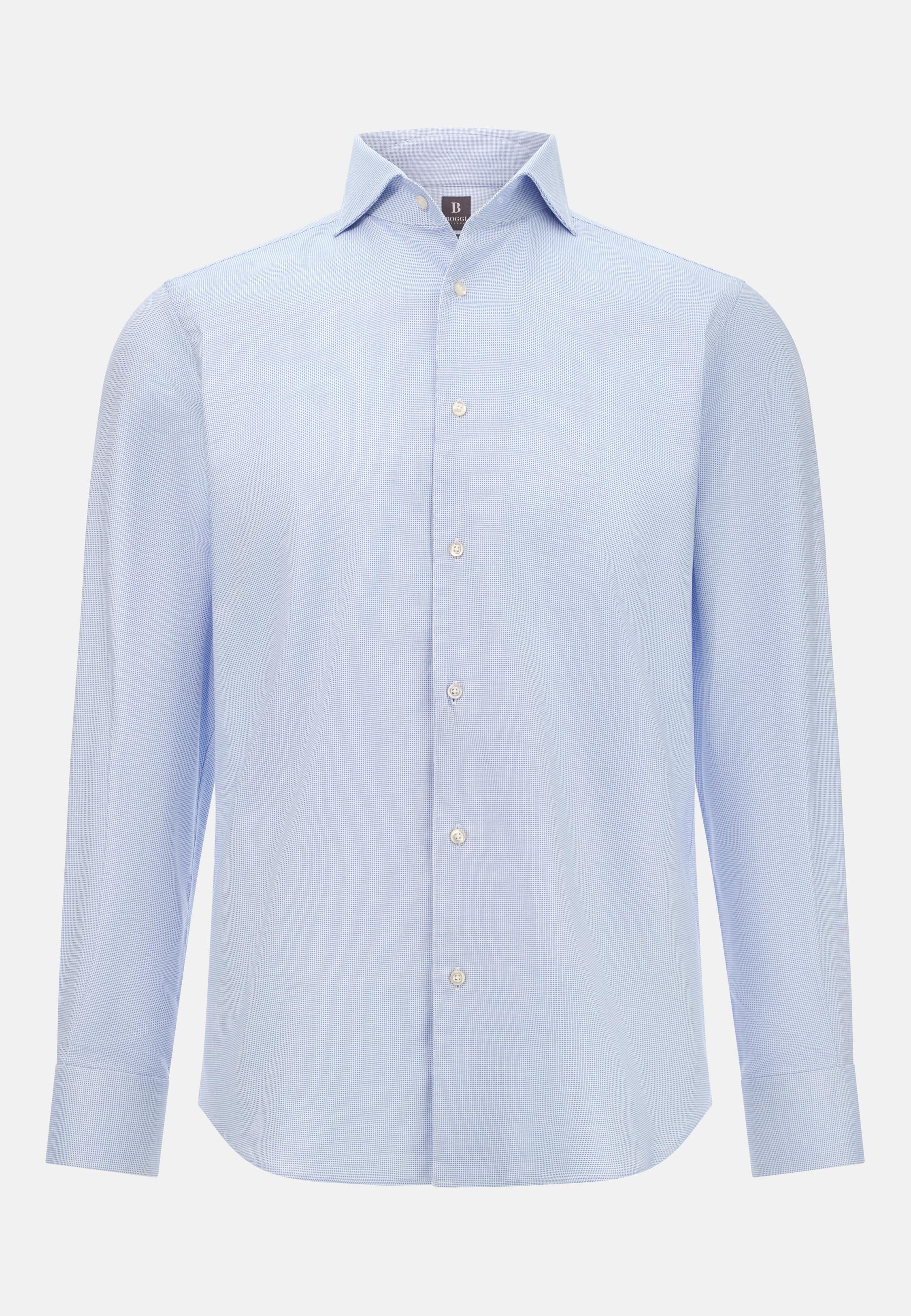 Regular Fit Cotton Dobby Shirt Blue, Light Blue, large image number 4