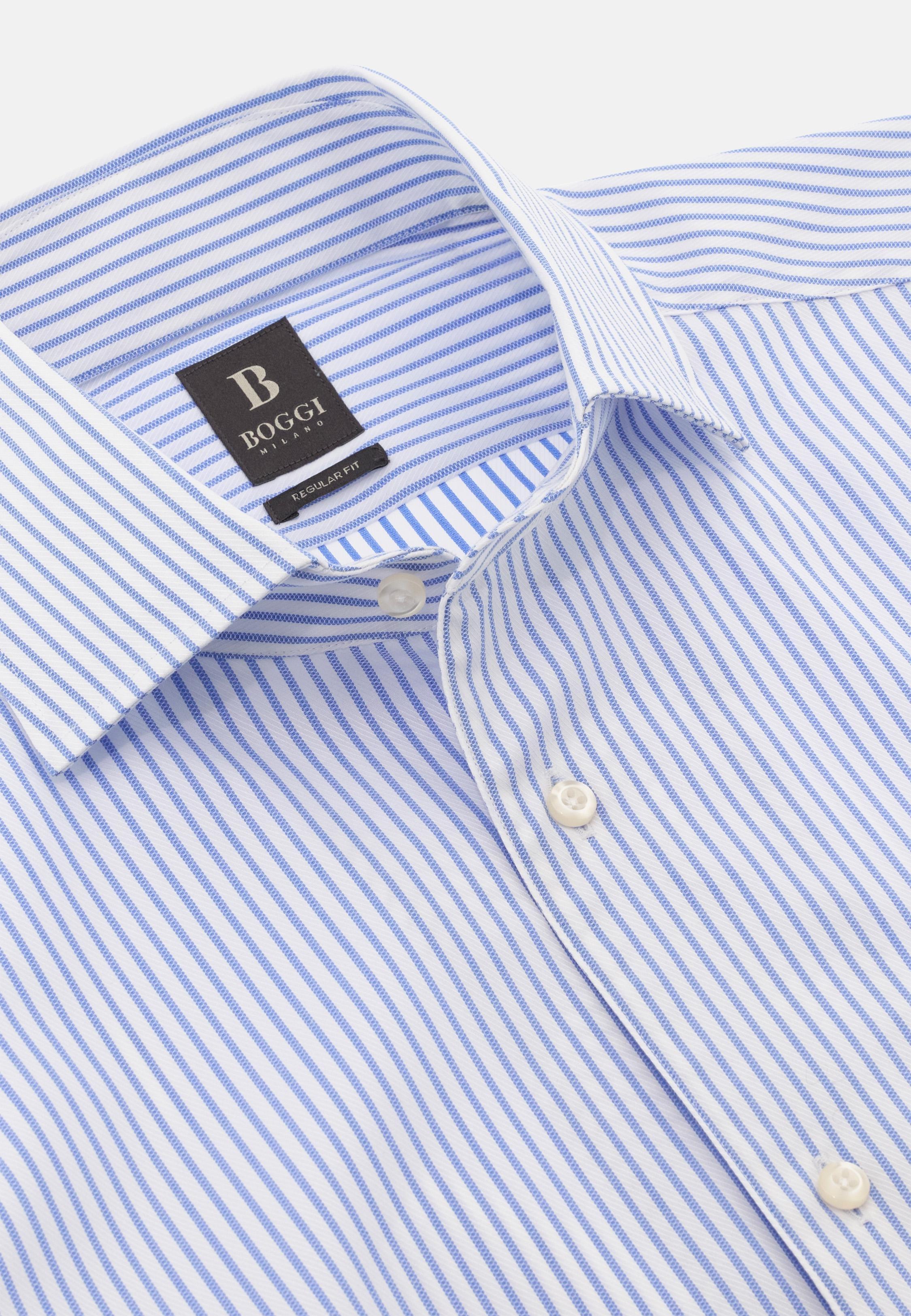 Regular Fit Striped Cotton Shirt Blue, , large image number 3