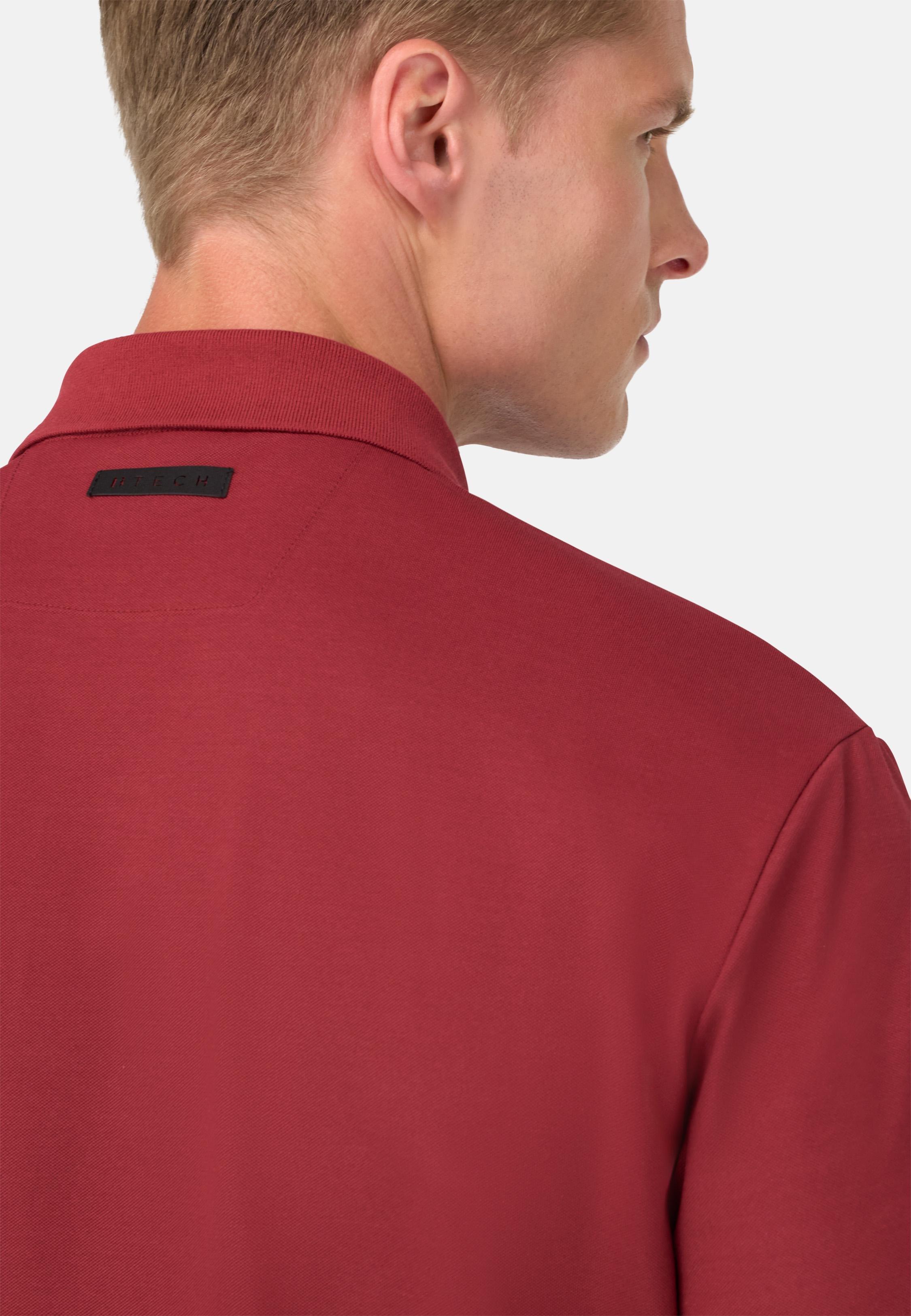 Cool Jade Half-Zip Polo Shirt Red, Burgundy, large image number 2