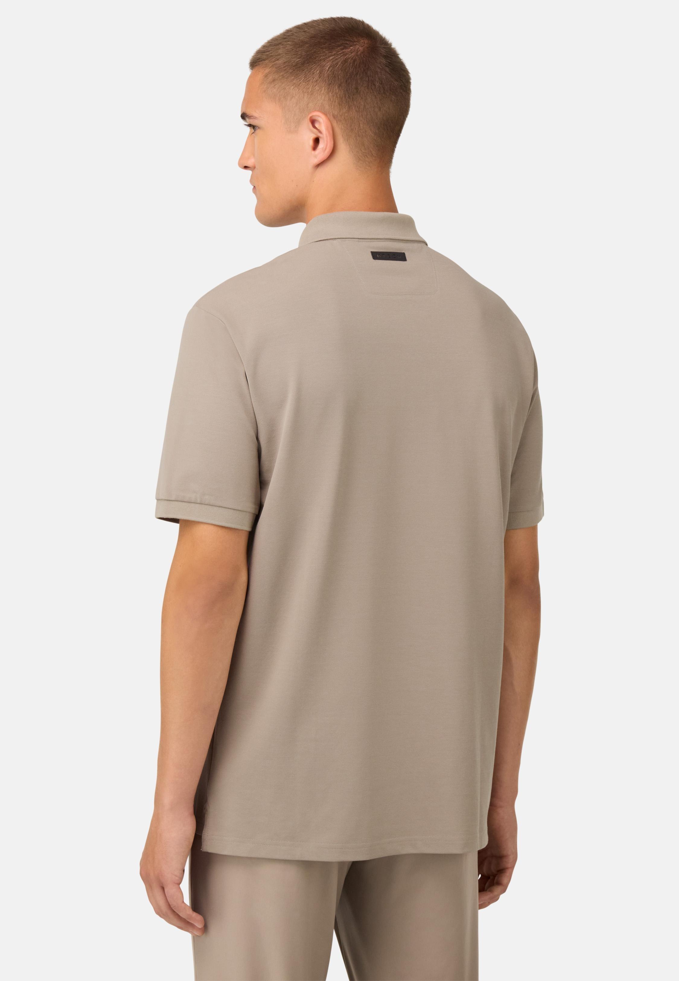 Cool Jade Half-Zip Polo Shirt Brown, Taupe, medium