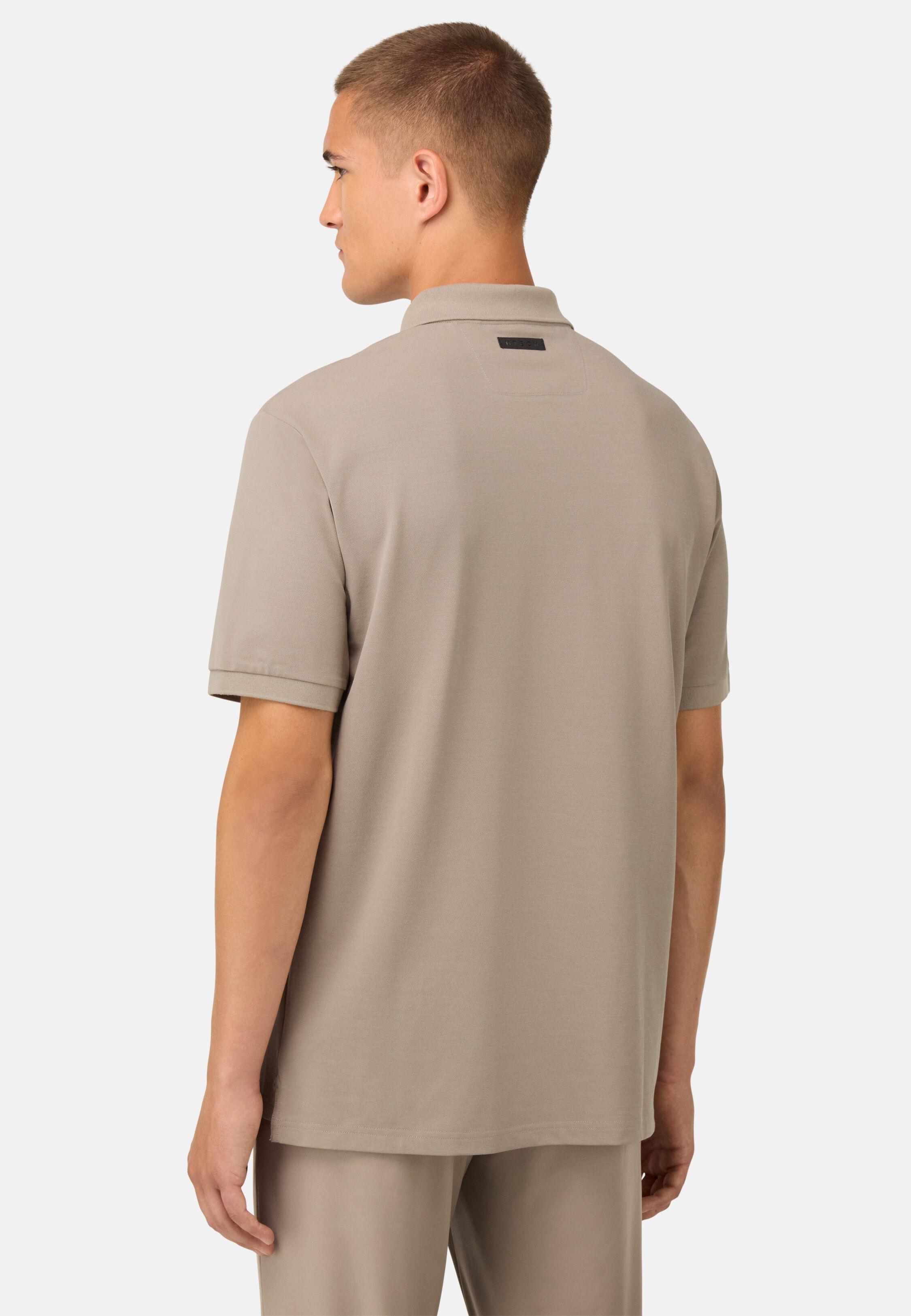 Cool Jade Half-Zip Polo Shirt Brown, Taupe, medium