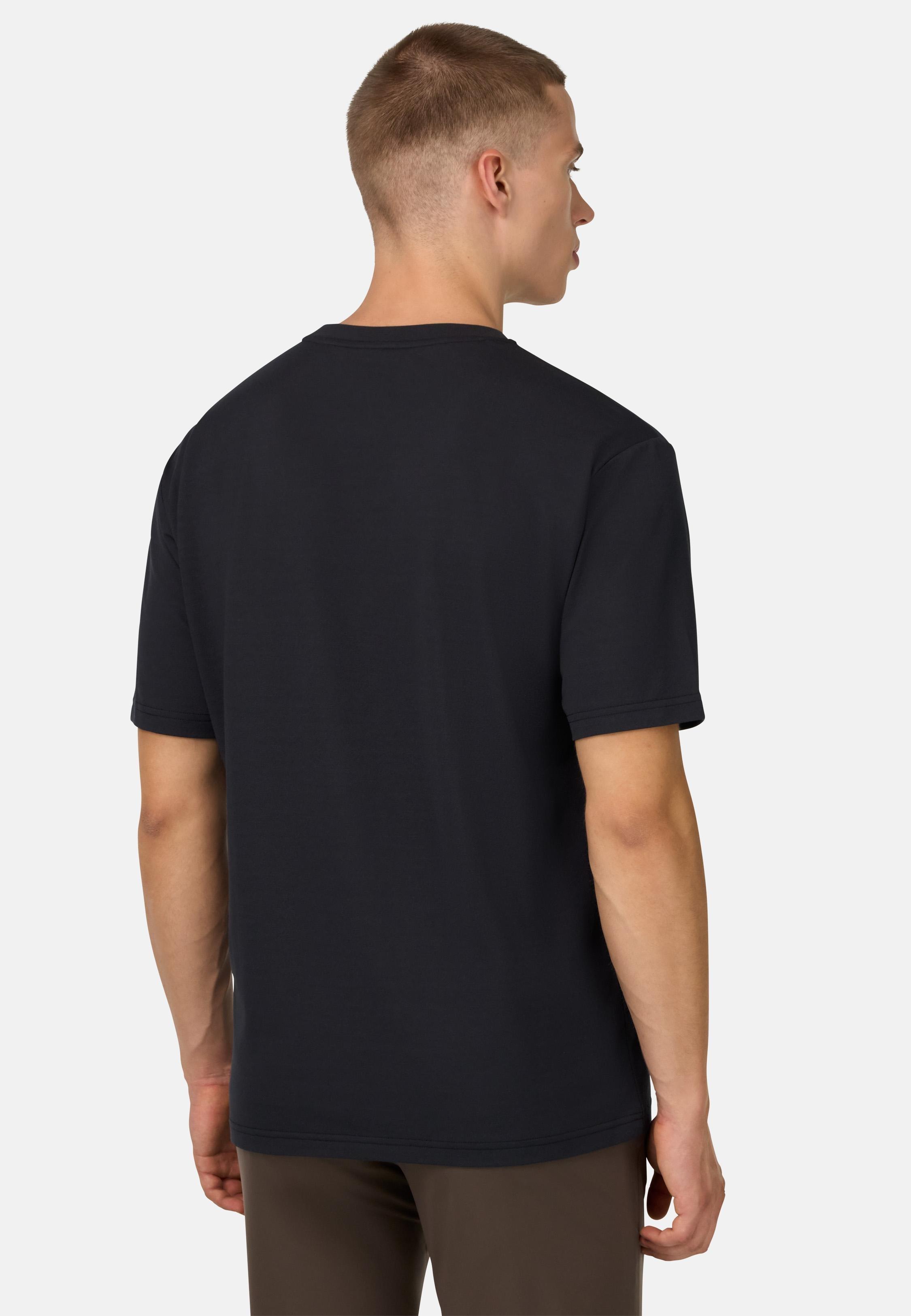 Cool Jade Pique T-Shirt With Pocket Black, Black, medium