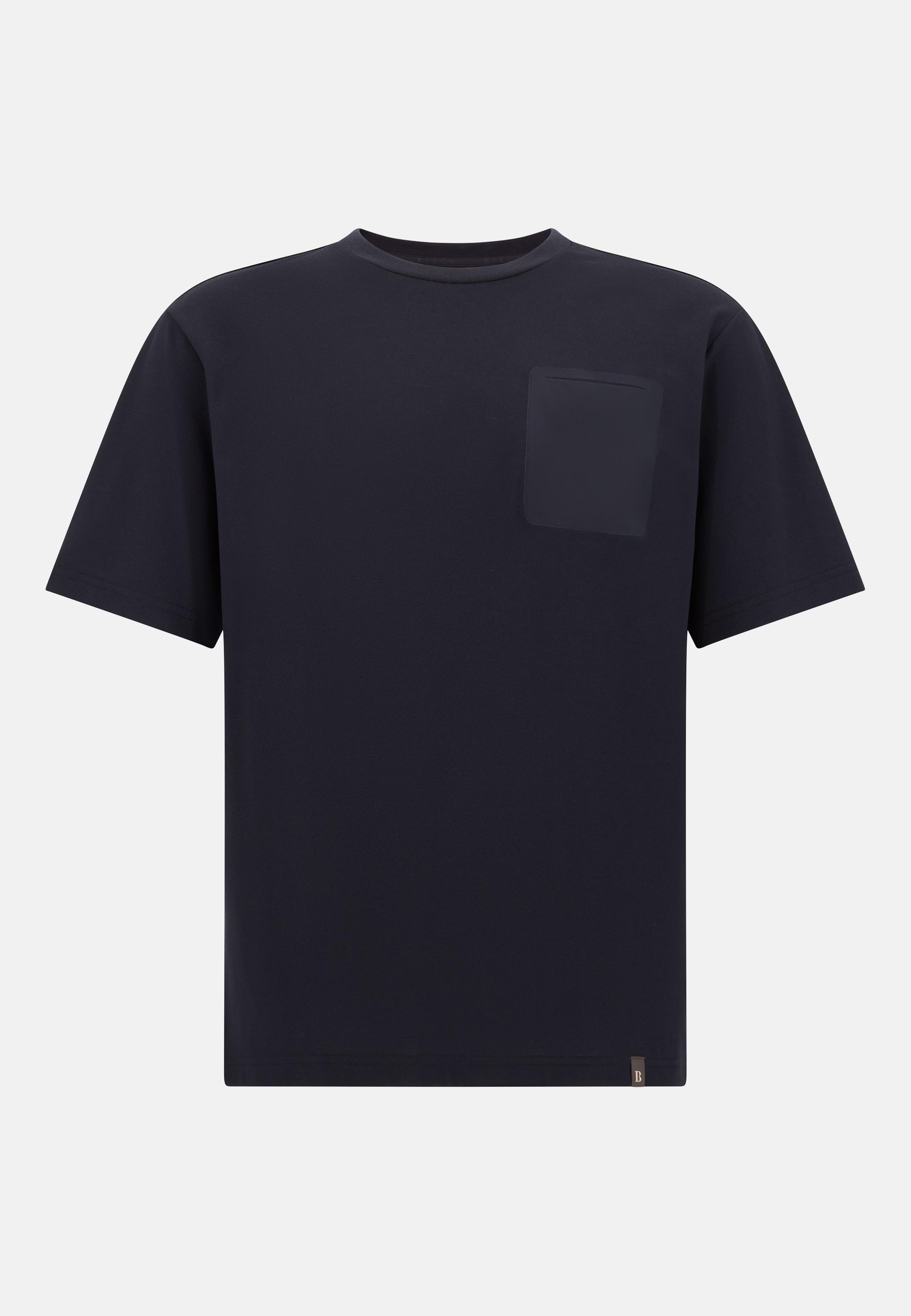 Cool Jade Pique T-Shirt With Pocket Blue, , large image number 3