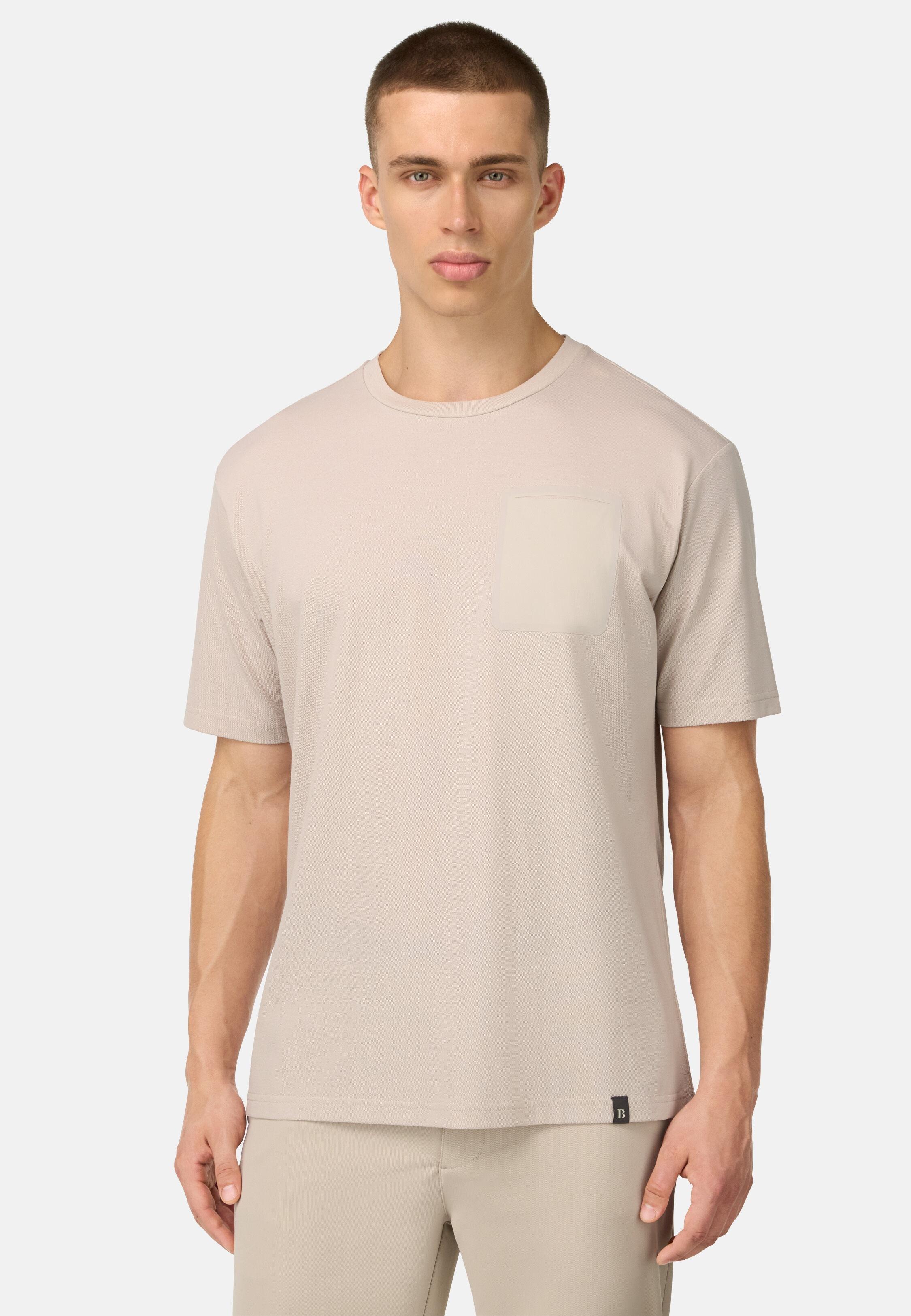 Cool Jade Pique T-Shirt With Pocket Beige, Sand, medium