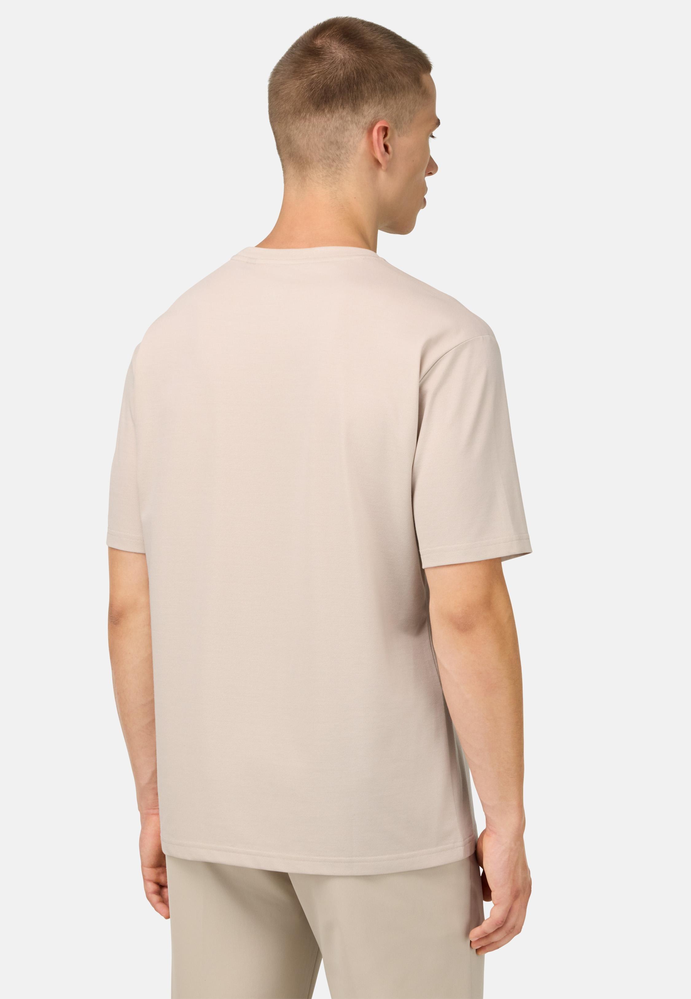 Cool Jade Pique T-Shirt With Pocket Beige, Sand, medium