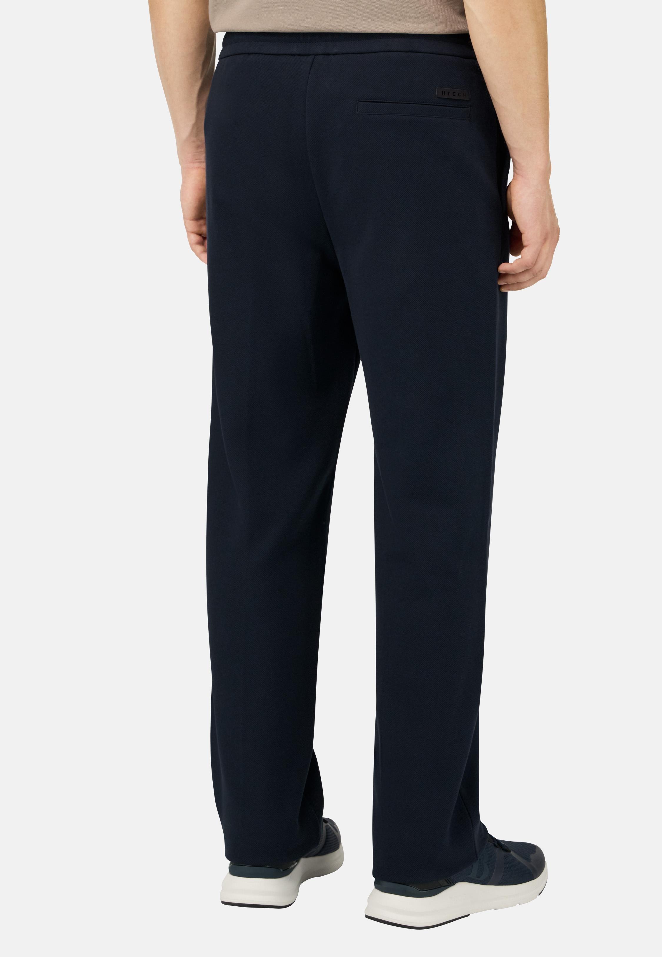 Cotton Blend Trousers Blue, , large image number 2
