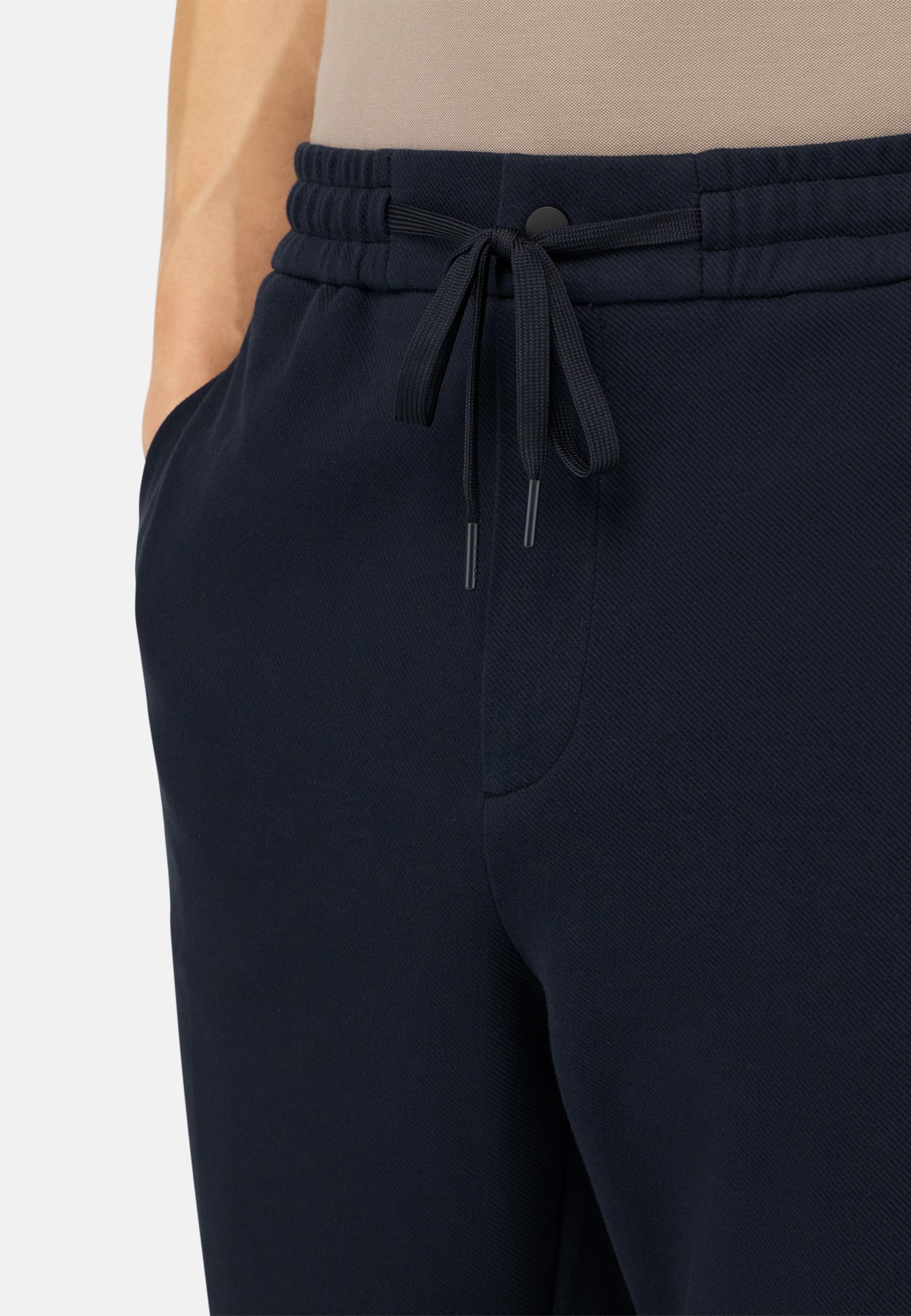 Cotton Blend Trousers Blue, , large image number 3