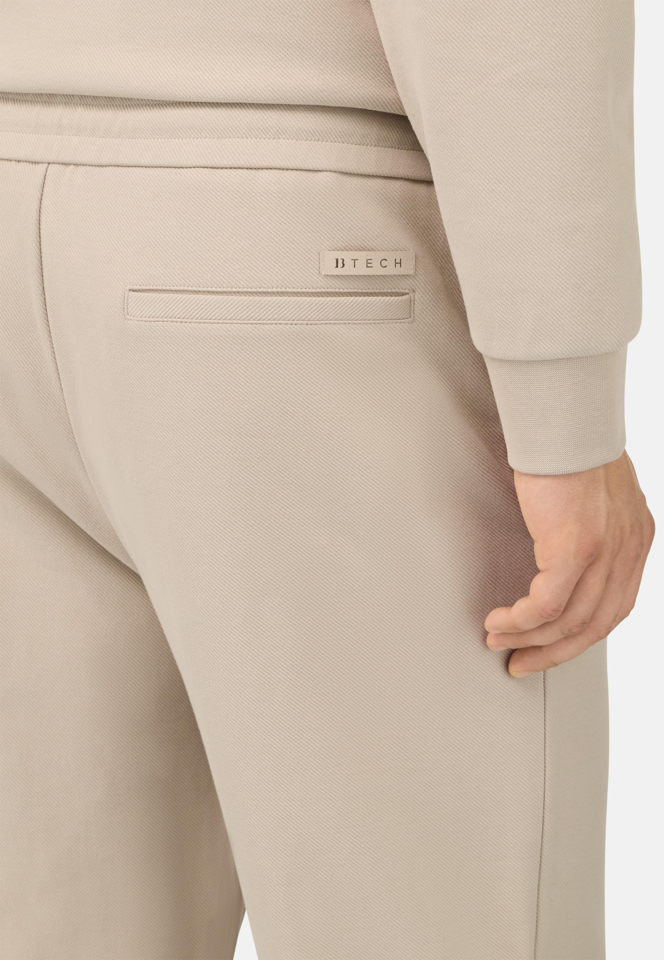BEIGE Cotton Blend Trousers, , large image number 3