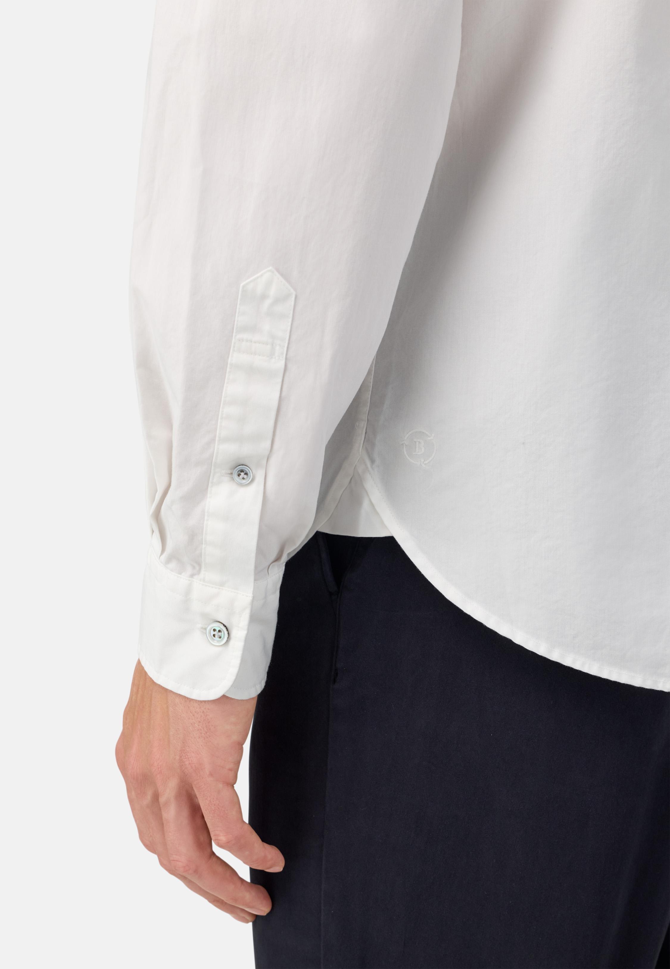 Regular Fit Cotton Poplin Shirt White, White, large image number 2