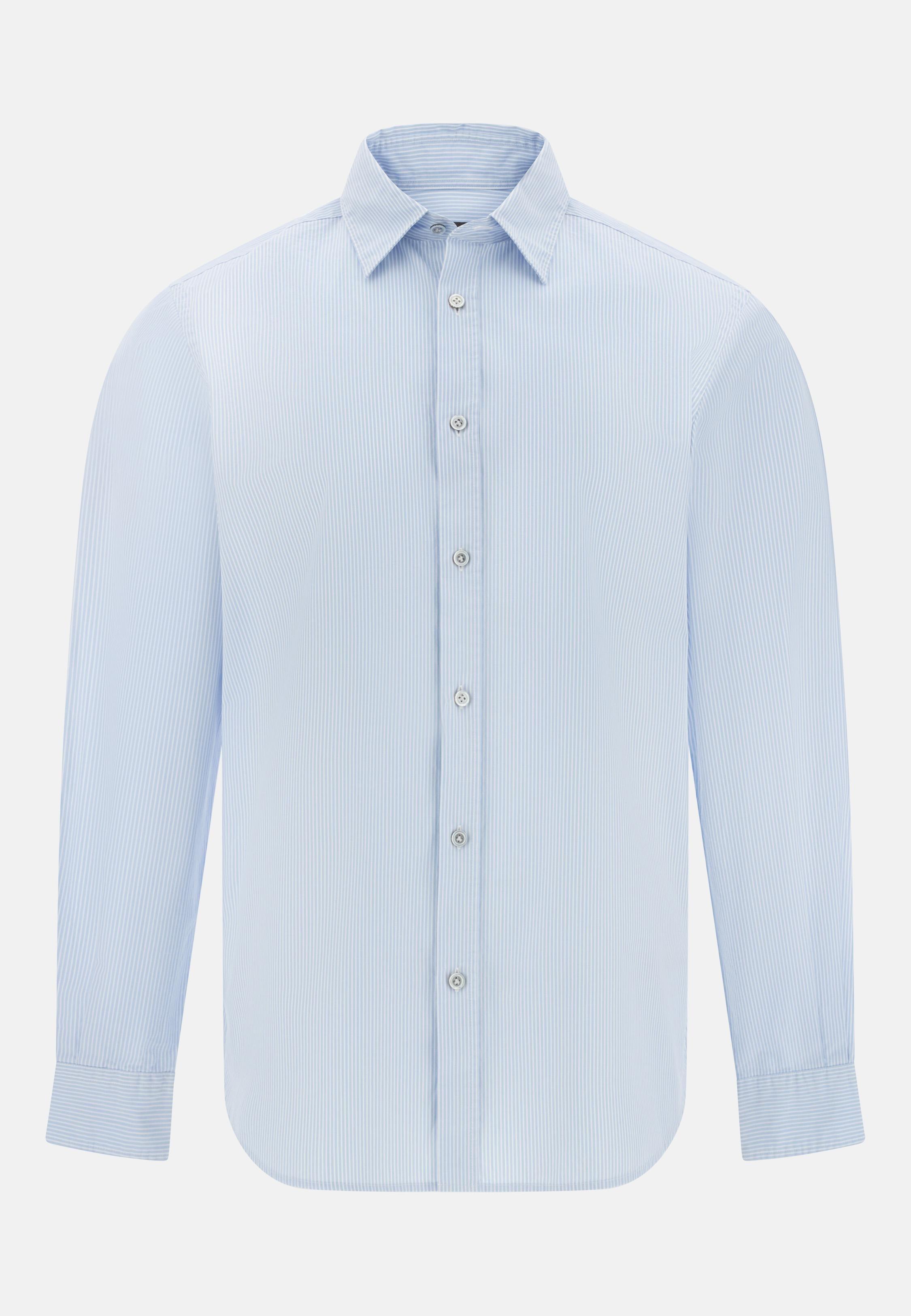 Regular Fit Cotton Poplin Shirt Blue, Light Blue, large image number 4