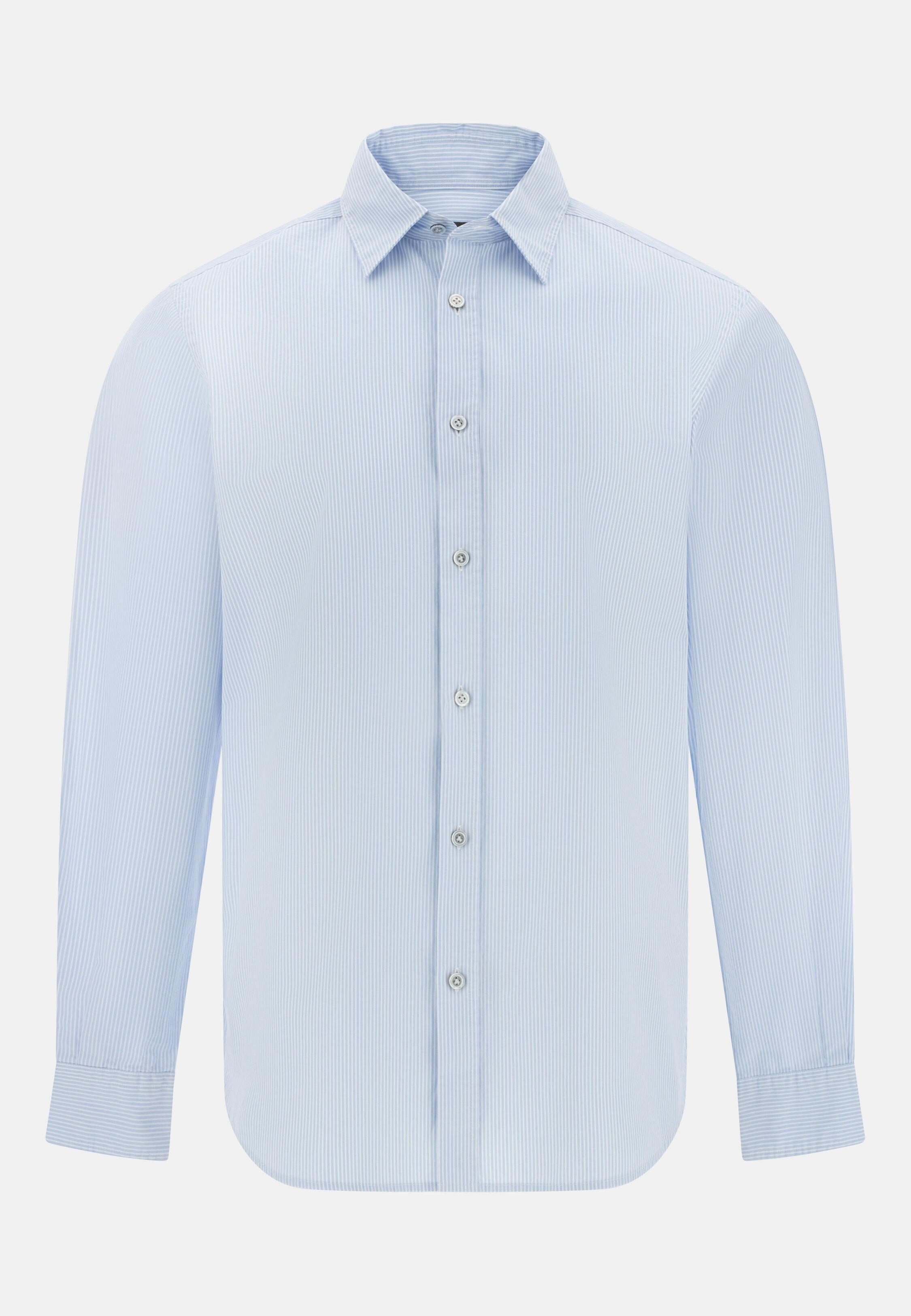 Regular Fit Cotton Poplin Shirt Blue, Light Blue, large image number 4